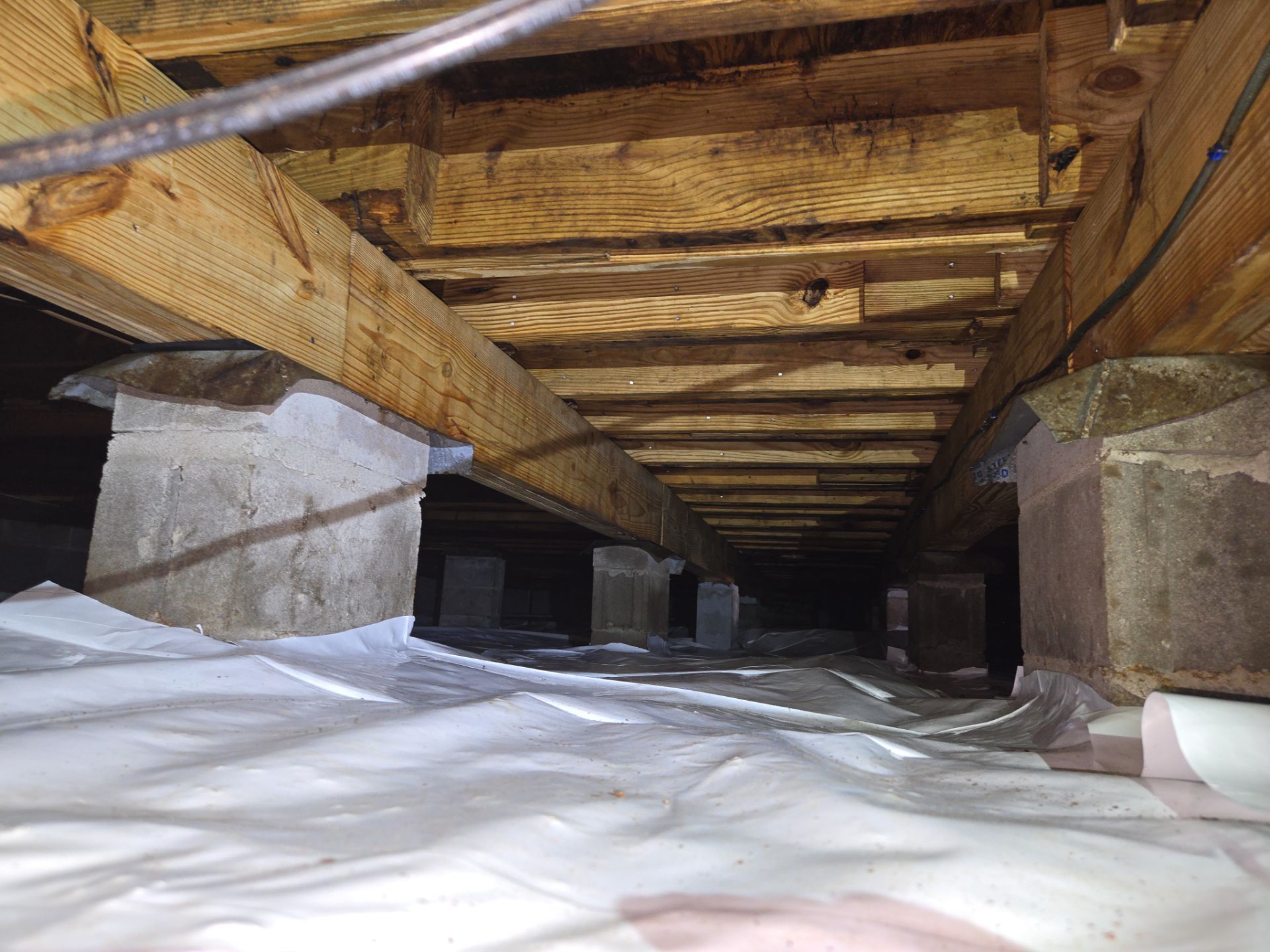 Project in Franklin by Patriot Crawl Space Repairs
