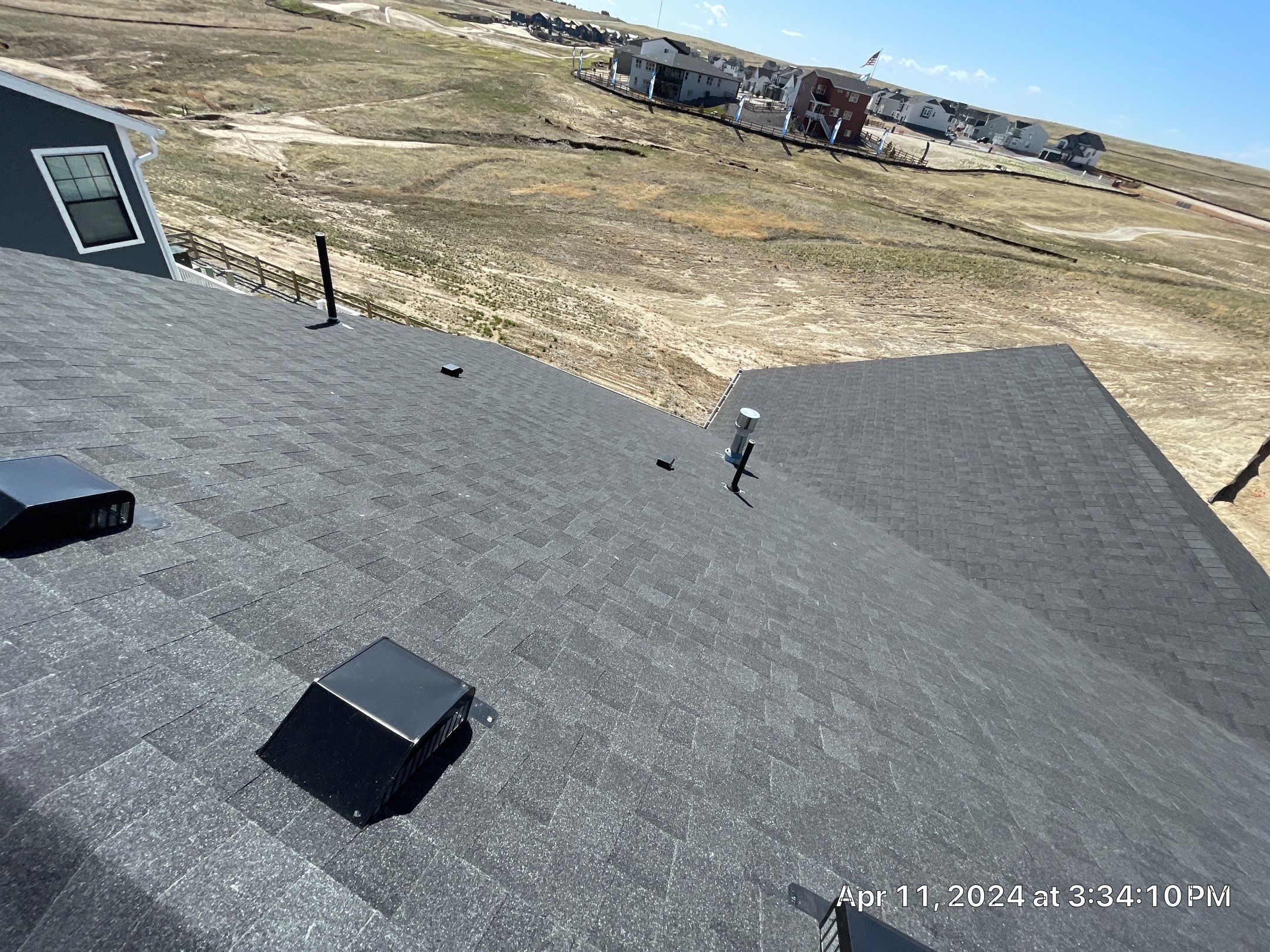 Residential Roofing Installation using Atlas Pinnacle Impact Black Shadow by Blue Peaks Roofing LLC 