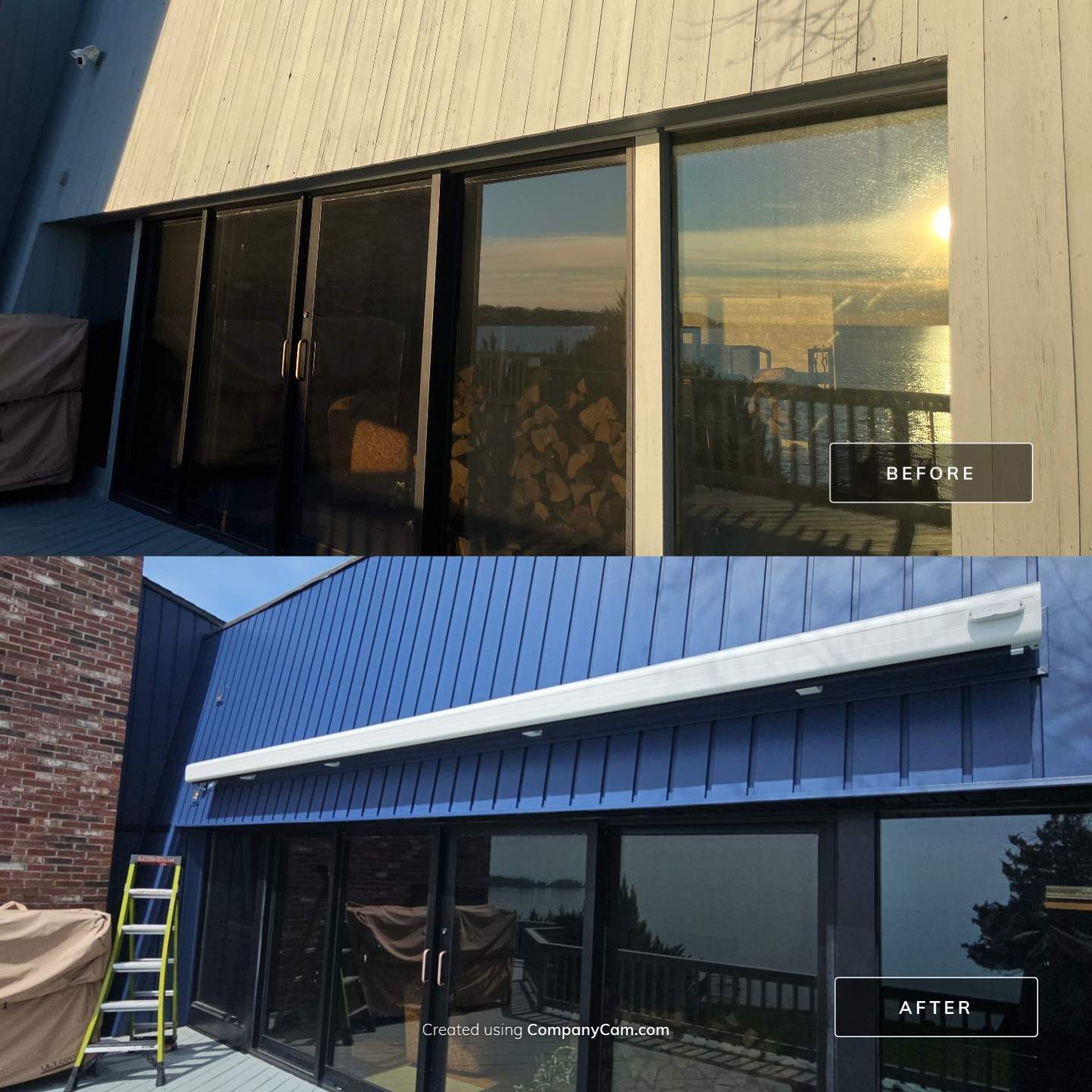 SummerSpace Awning Installation for Sleek Shade & Outdoor Living by DiGiorgi Roofing and Siding Inc
