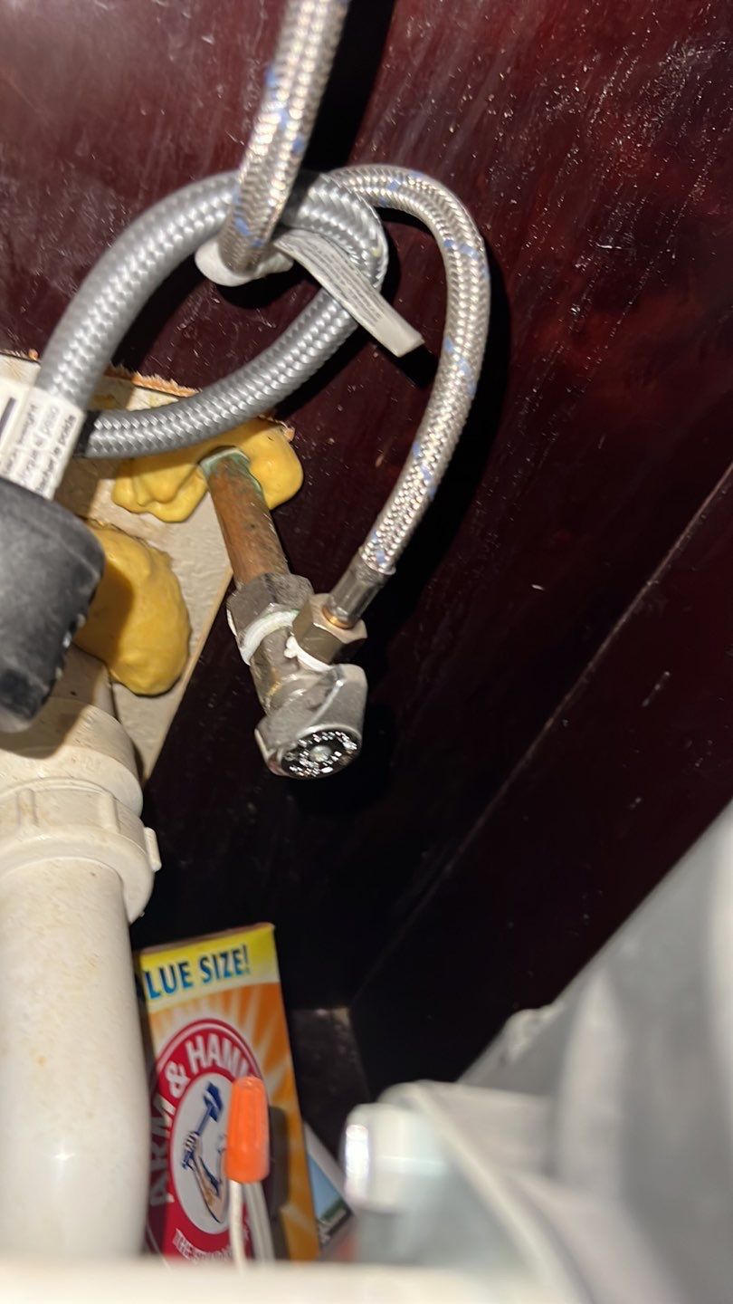 Toilet install and angel valves  by Plumbing Connect Systems LLC