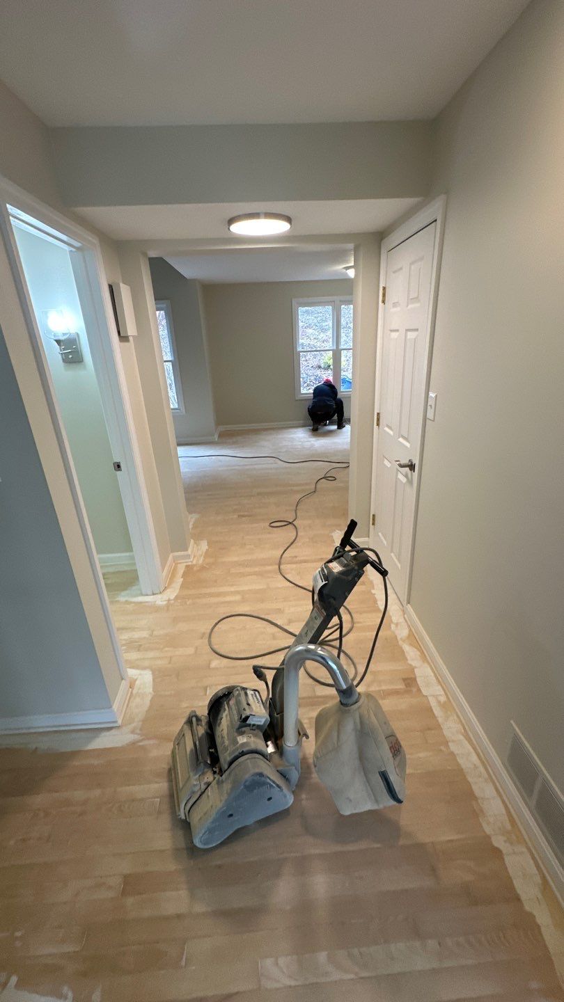 Hardwood Refinishing Project in Canonsburg by Floors in a Day, Inc