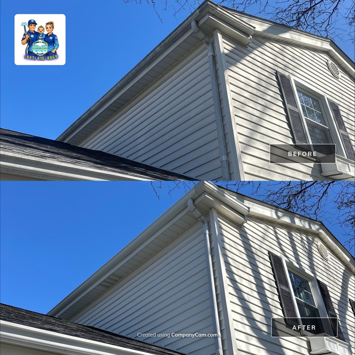 Project in Glenview by Simmons Power & Soft Washing