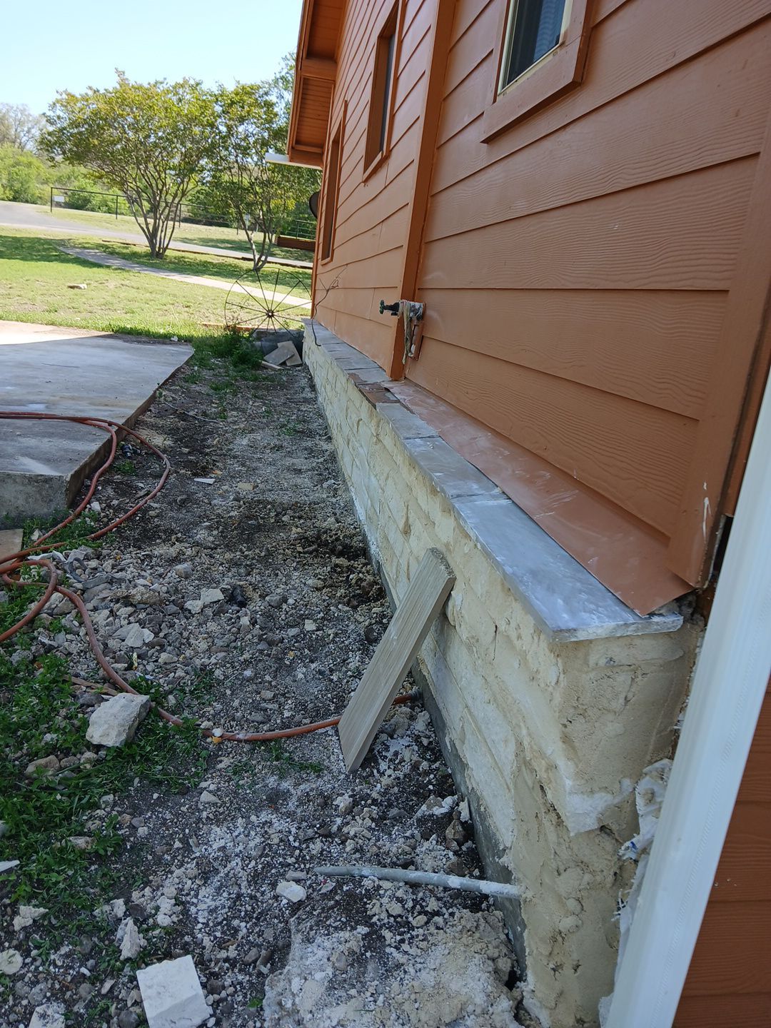 Rock removal and stone installation  by TXN Remodeling n Construction