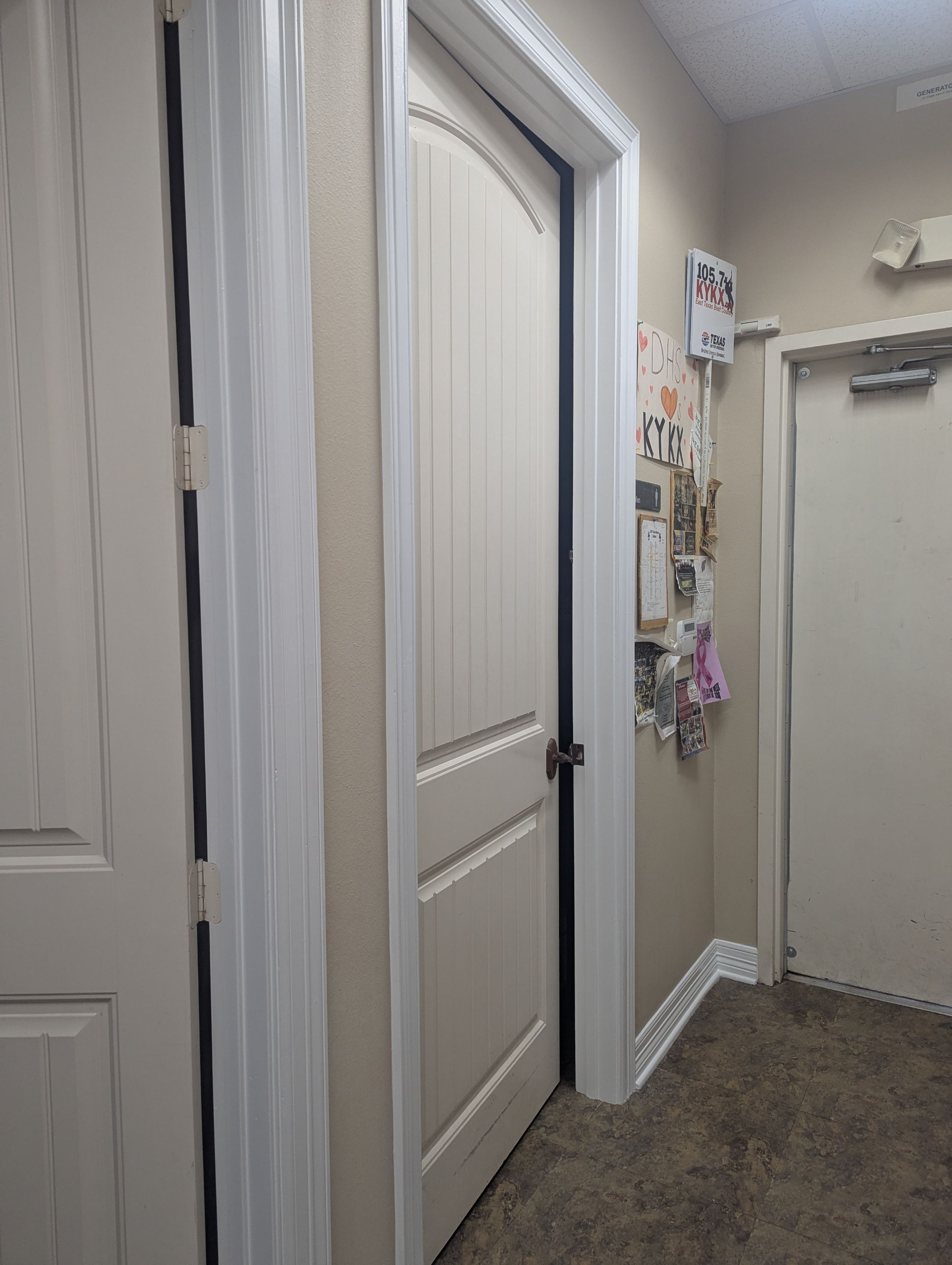 Commercial Interior Painting at KYKX 105.7 in Longview, TX by Quality Coats Painting