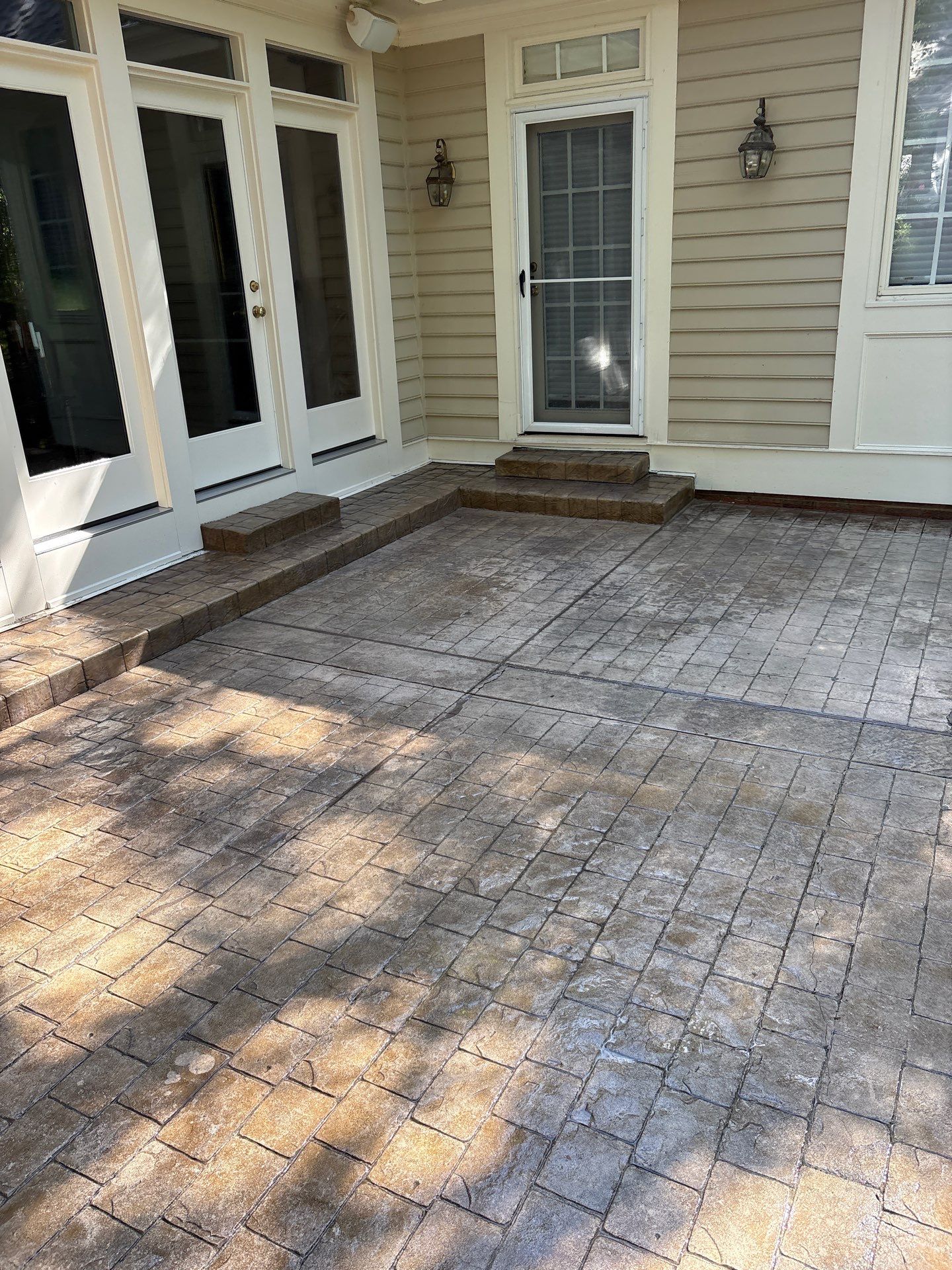paver patio using Concrete Stain by DuraSeal