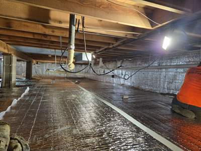 Crawl Space Encapsulation, EZ Breathe & Sump Pump Installation