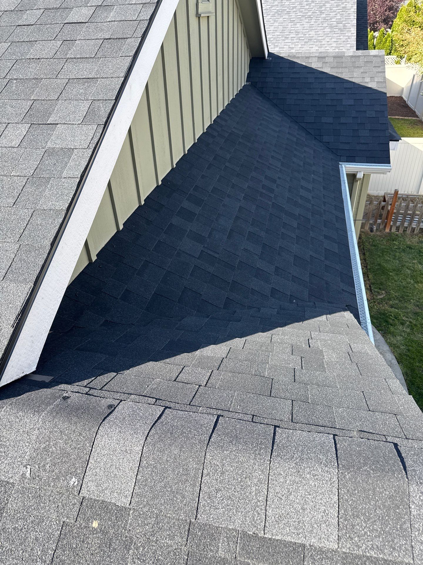 Residential Roof Replacement With Charcoal Architectural Shingles in Meridian by Olive Roofing
