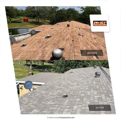 From 3tab to Architectural shingles. 