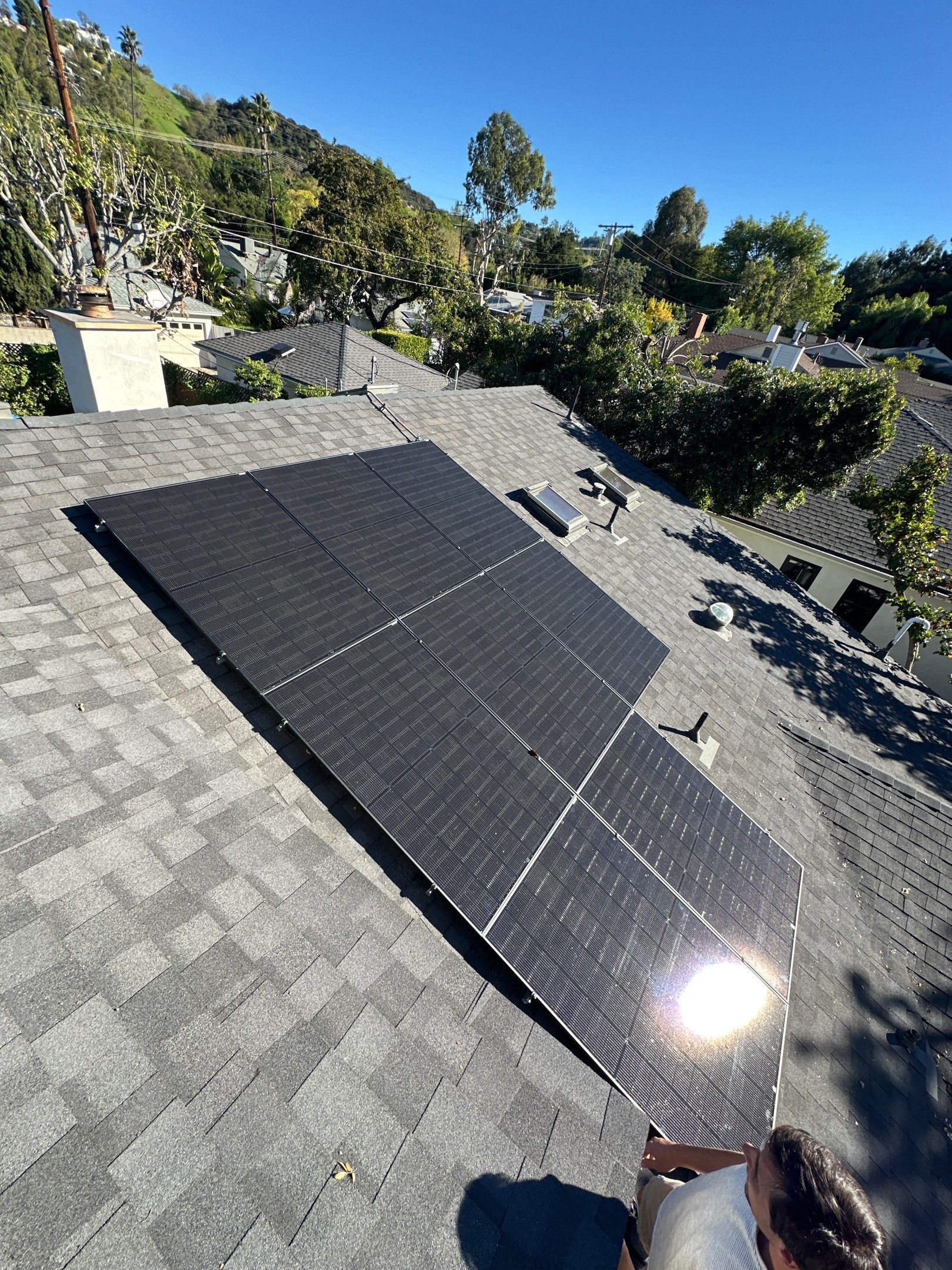 Residential Solar Panel Installation and Electrical Service Upgrade in Los Angeles by AWS Solar