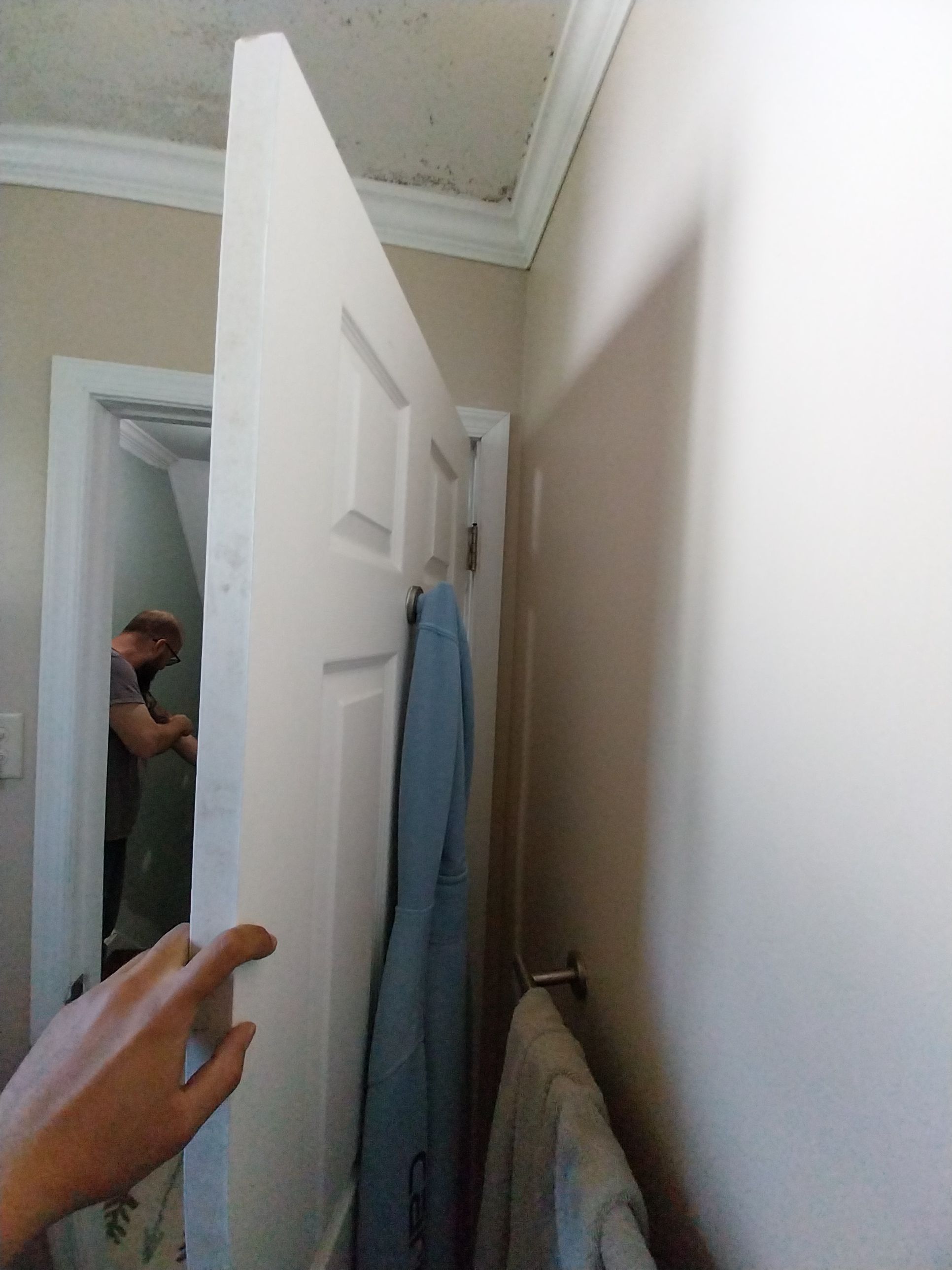 Bathroom Remodel using Sherwin Williams Premium ceiling paint by Laser Focused Solutions LLC