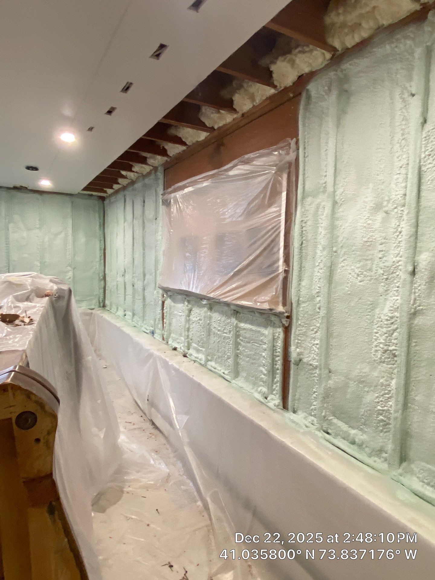 Exterior Walls Using Closed-Cell Spray Foam by NYS Foam & Energy