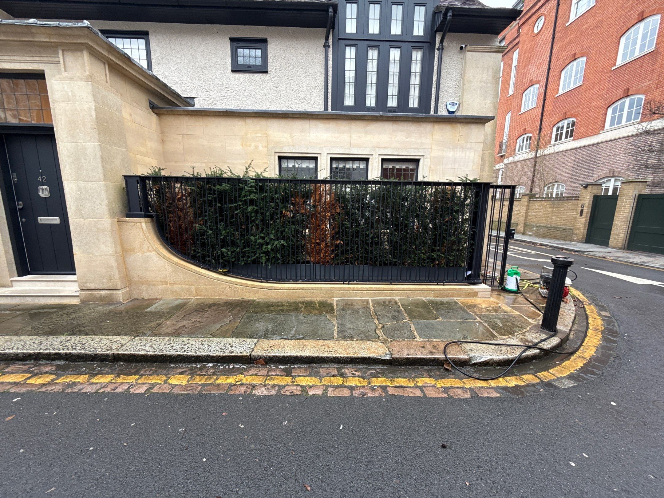 Roof And Stonework Cleaning using Honda 15lpm Low Pressure Washing Machine by Ges Exterior Cleaning ltd