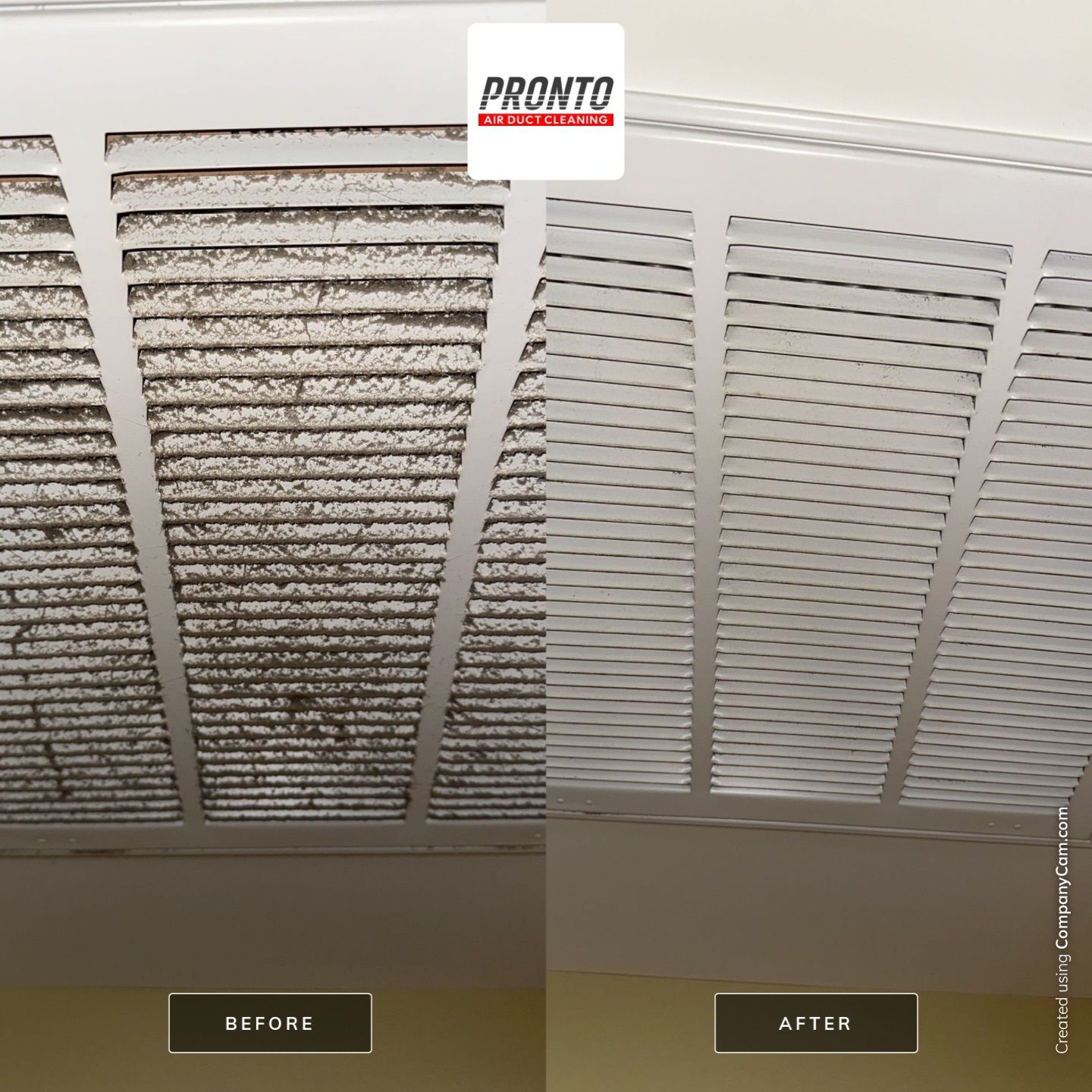 Air duct cleaning using Hypervac by Pronto Air Duct Cleaning