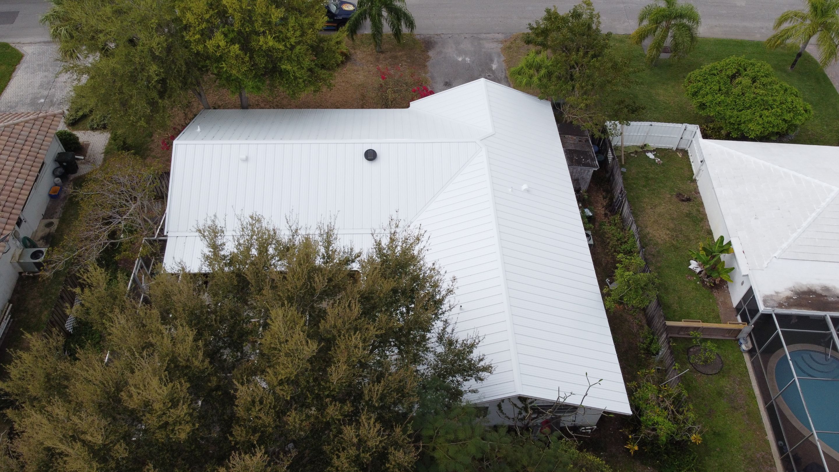 Residential Roofing Installation using 1" Nail strip metal roof by BLUES BROTHERS ROOFING