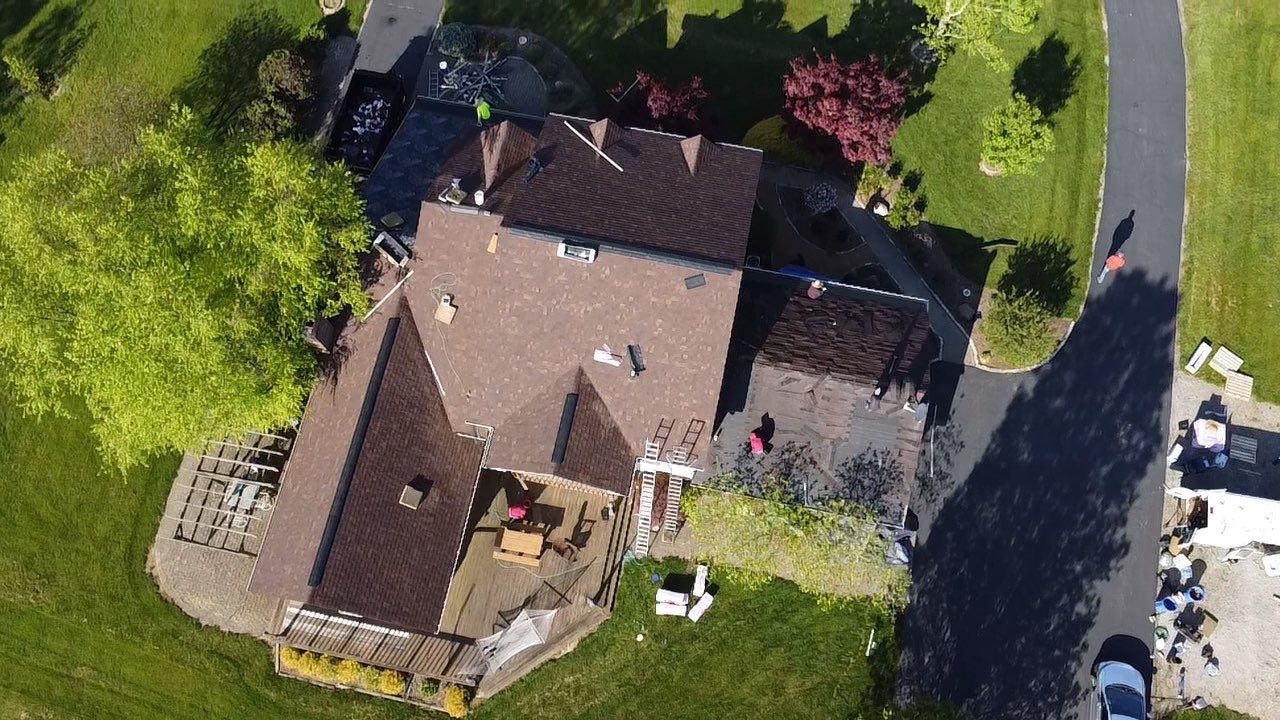 Residential Roofing Installation using Ownes Corning Brownwood Duration by Storm Contracting