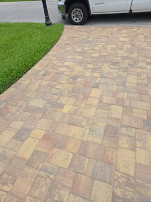 Paver Driveway using Concrete Sealant