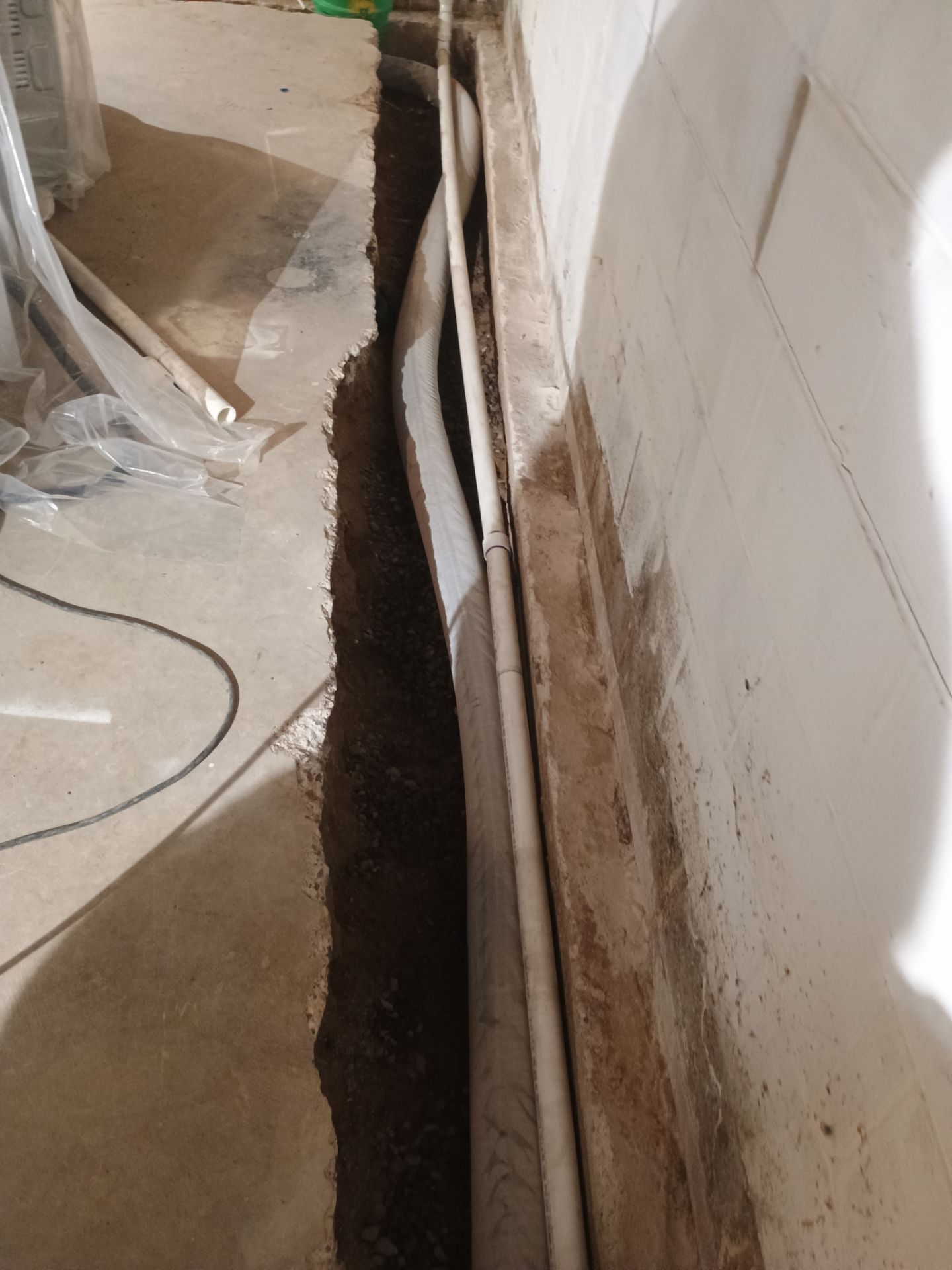 Interior Drain Tile Installation near Columbia Heights, MN by Waterproofing Northeast