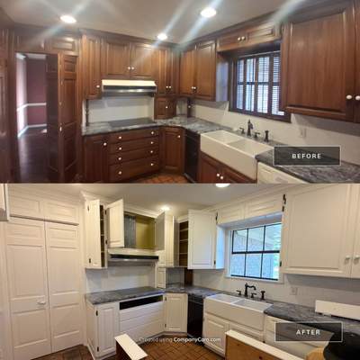 A Brilliant Cabinet Transformation | Tyler TX Quality Coats Painting