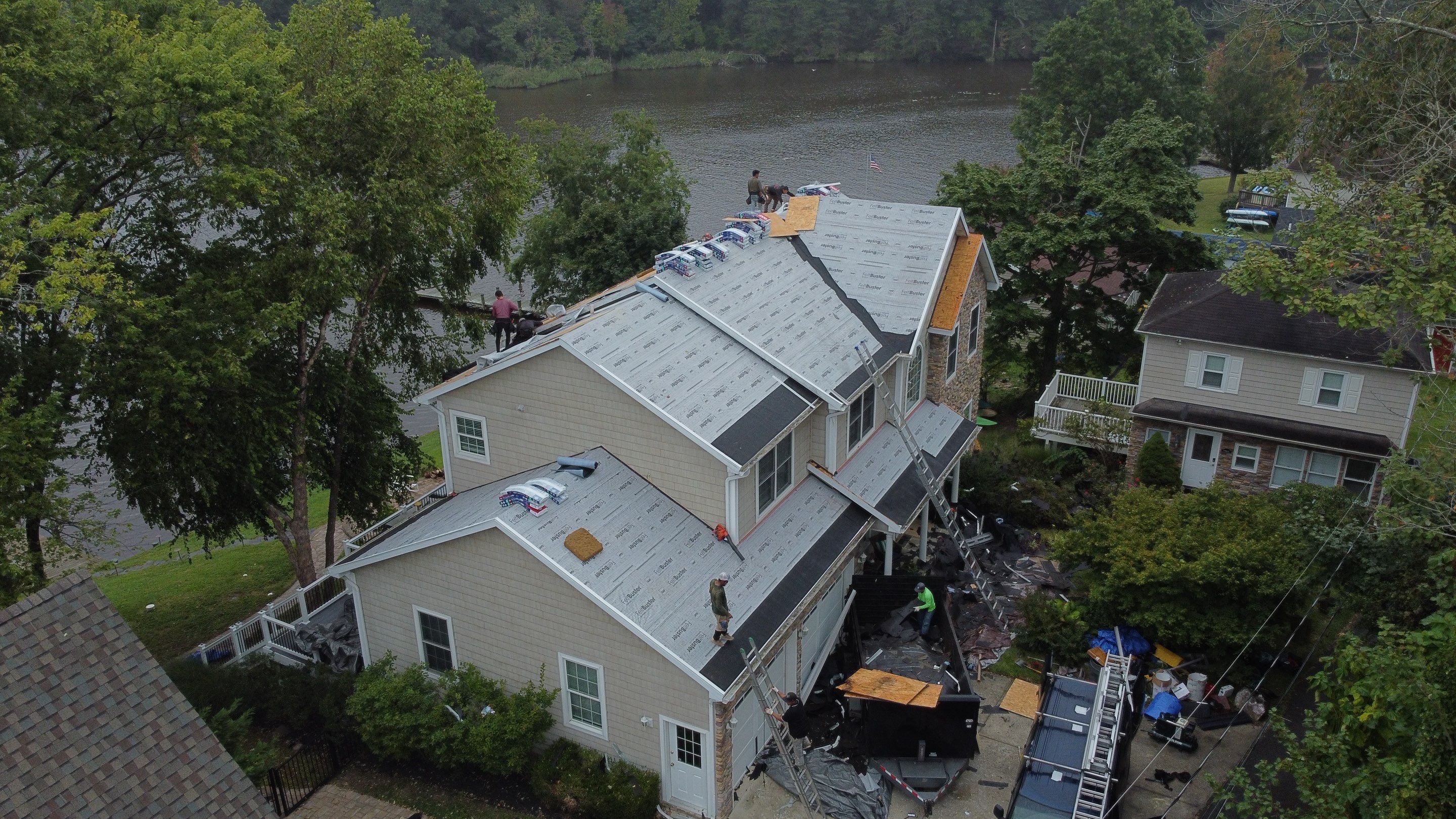Residential Roofing Installation using GAF Timberline HDZ by Matter Roofing & Construction