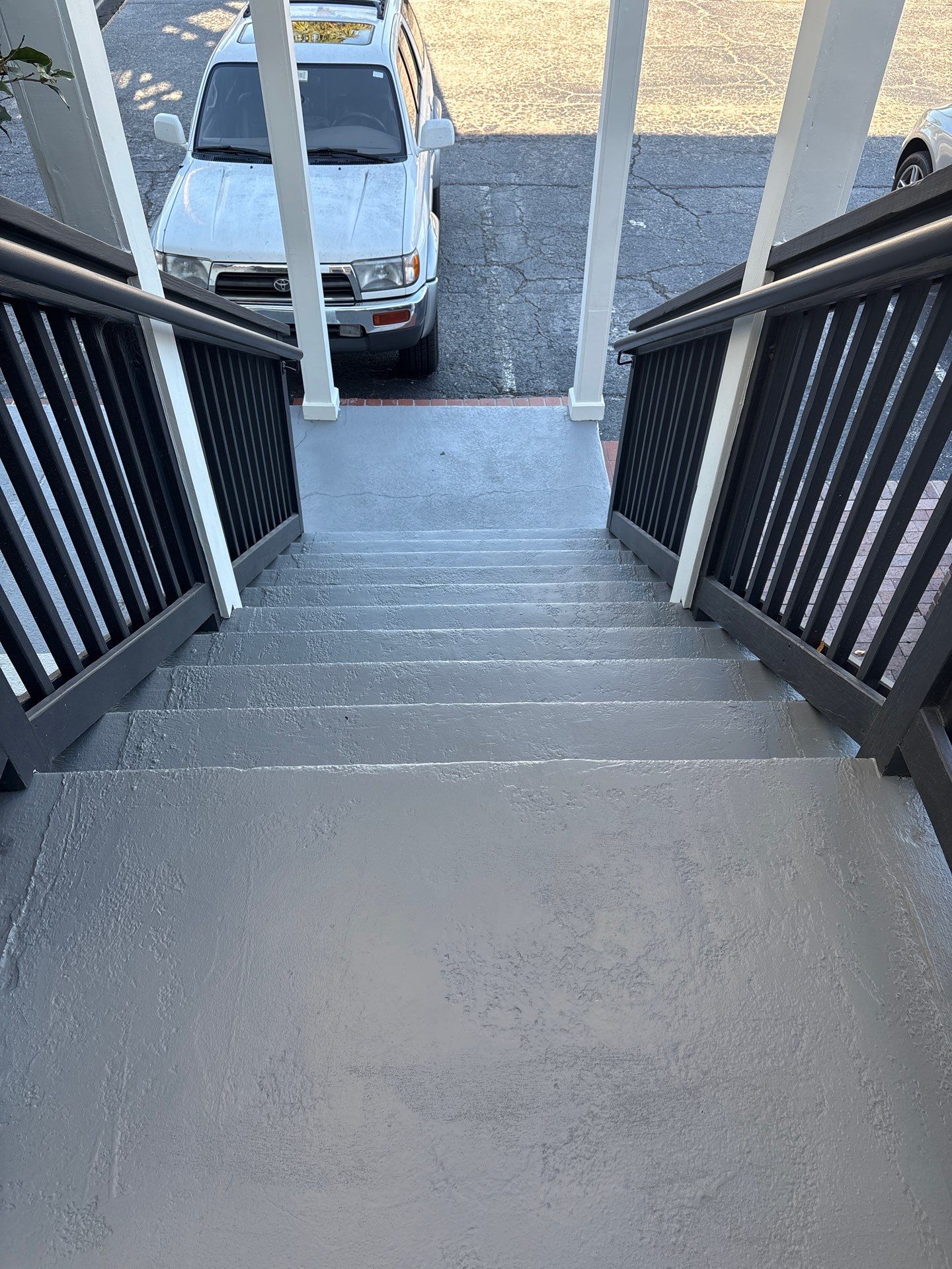 Waterway Lodge Commercial Property Concrete Steps Repair by RGR Construction and Roofing, LLC