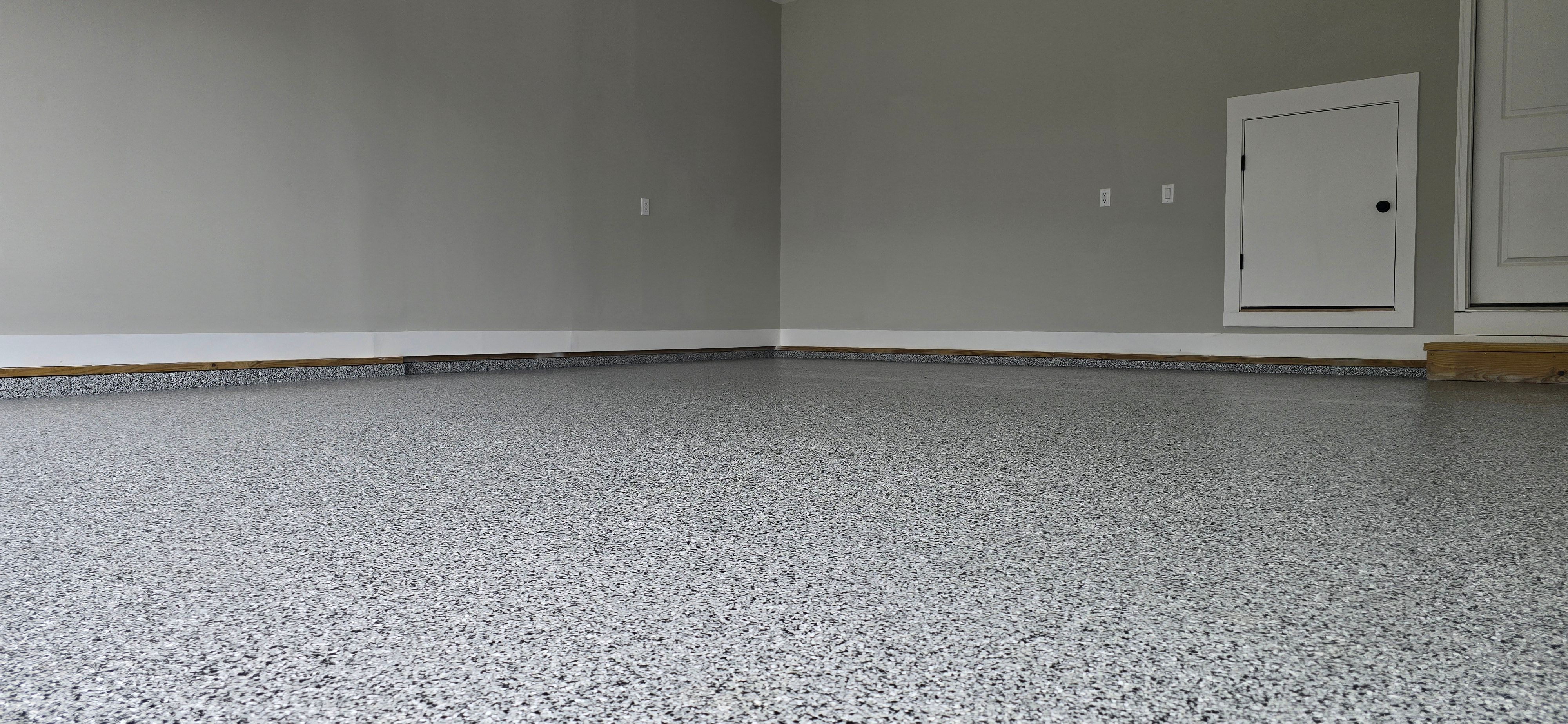 Garage using Houndstooth by Elite Floor Solutions