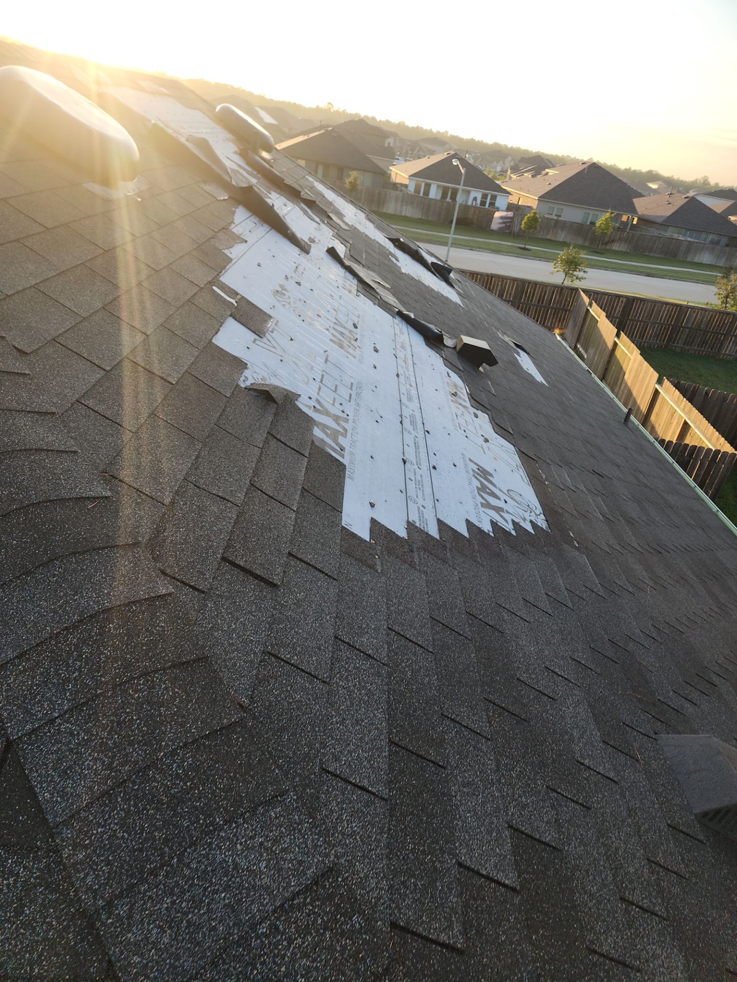 Residential Roofing Installation using Owen's Corning Duration (Lifetime) Shingles by Roof Repair Company