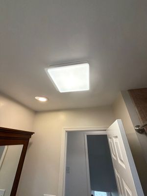 Bathroom Ceiling Repair & Exhaust Fan Installation