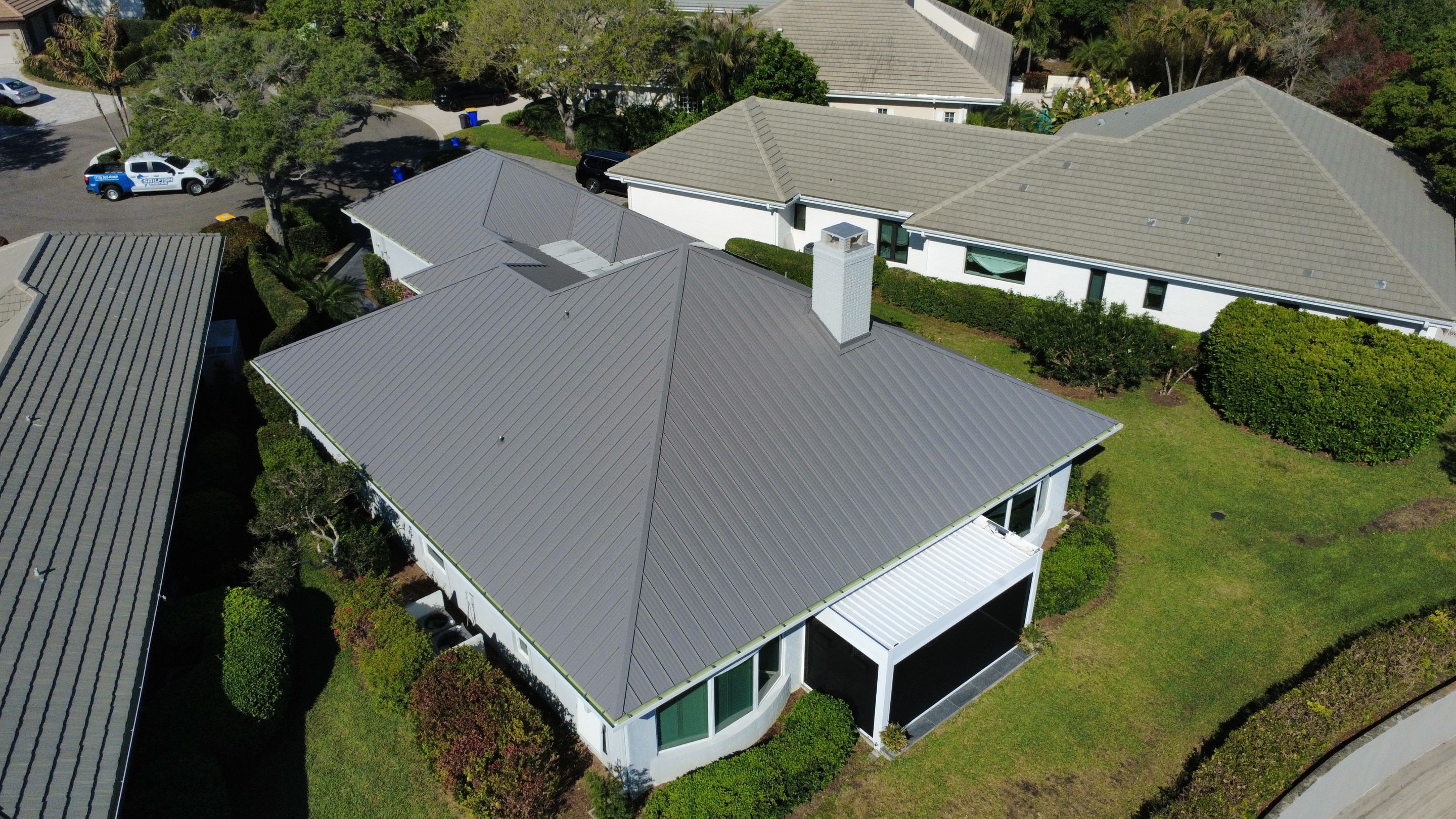 Kynar (Color Coated) 1.5" Standing Seam Metal Roof Installation by Sailfish Roofing