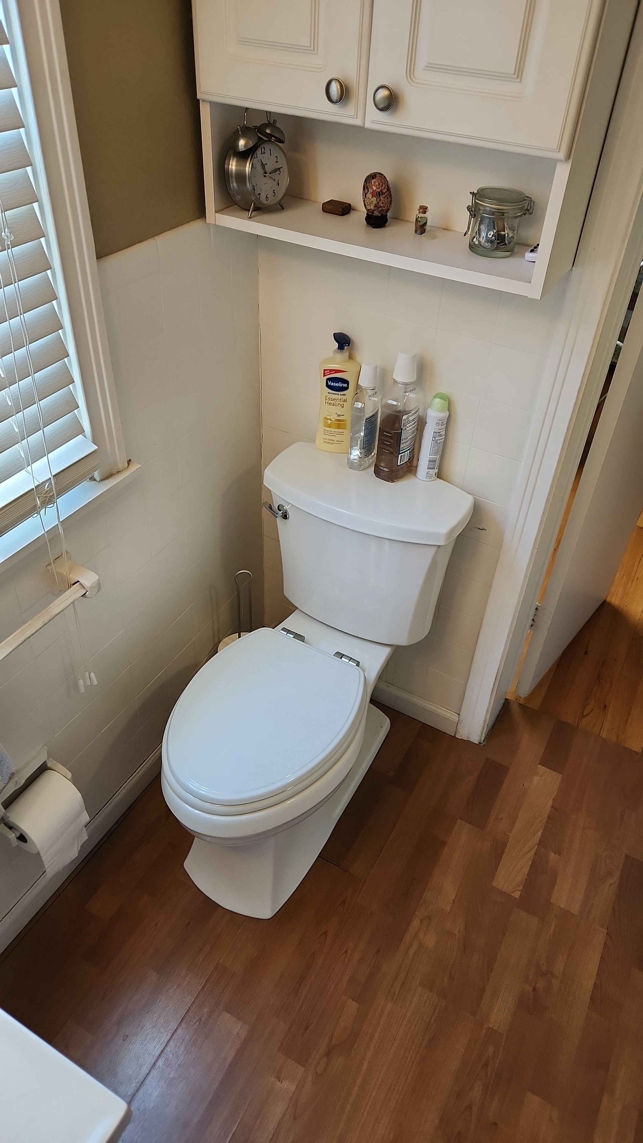 Full bathroom, tile shower, tile floor, tile wainscoting by The Shower Company