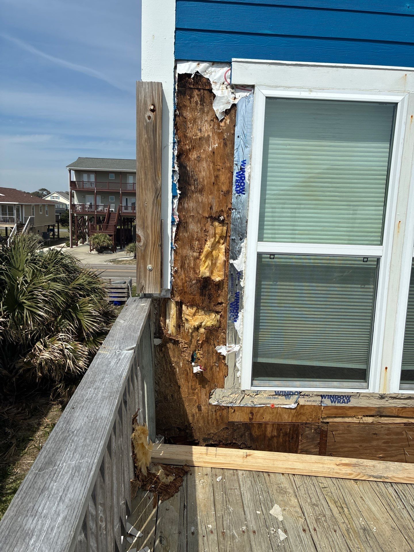 Oceanfront Structural Repair and Exterior Rebuild in Oak Island NC | RGR Construction and Roofing, LLC by RGR Construction and Roofing, LLC