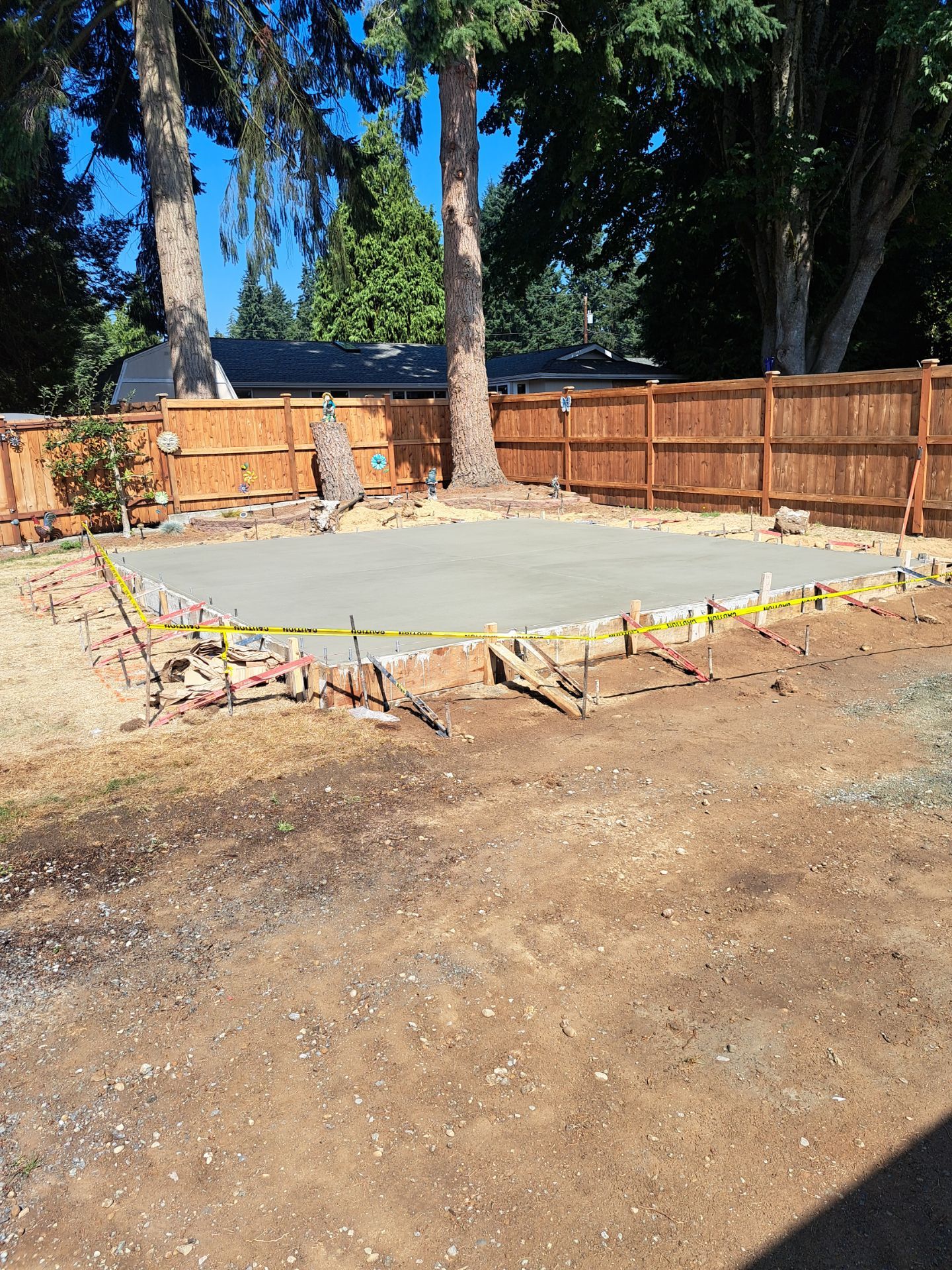 Backyard Concrete Slab Installation | Everett  by Jireh Asphalt & Concrete Inc 
