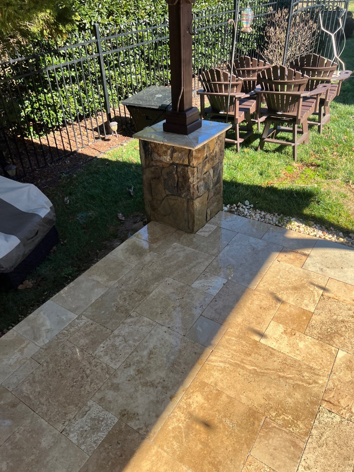 Travertine  using Concrete Sealant by DuraSeal