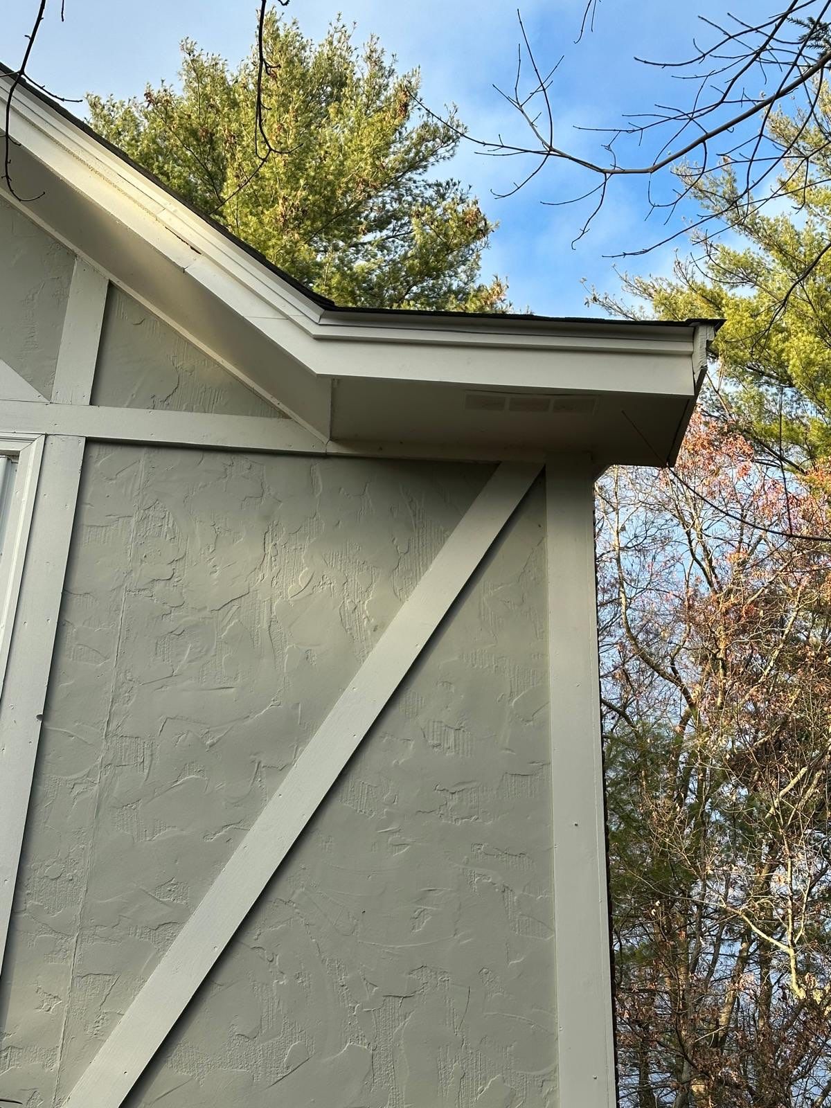 GAF Charcoal Roof Replacement with Vent Leak Repairs, PVC Fascia & Leaf Guard Gutters by Sensible Home Solutions