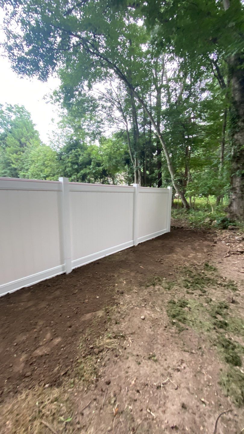 Fence Installation using Vinyl Fence 6ft Privacy by A Plus Exterior