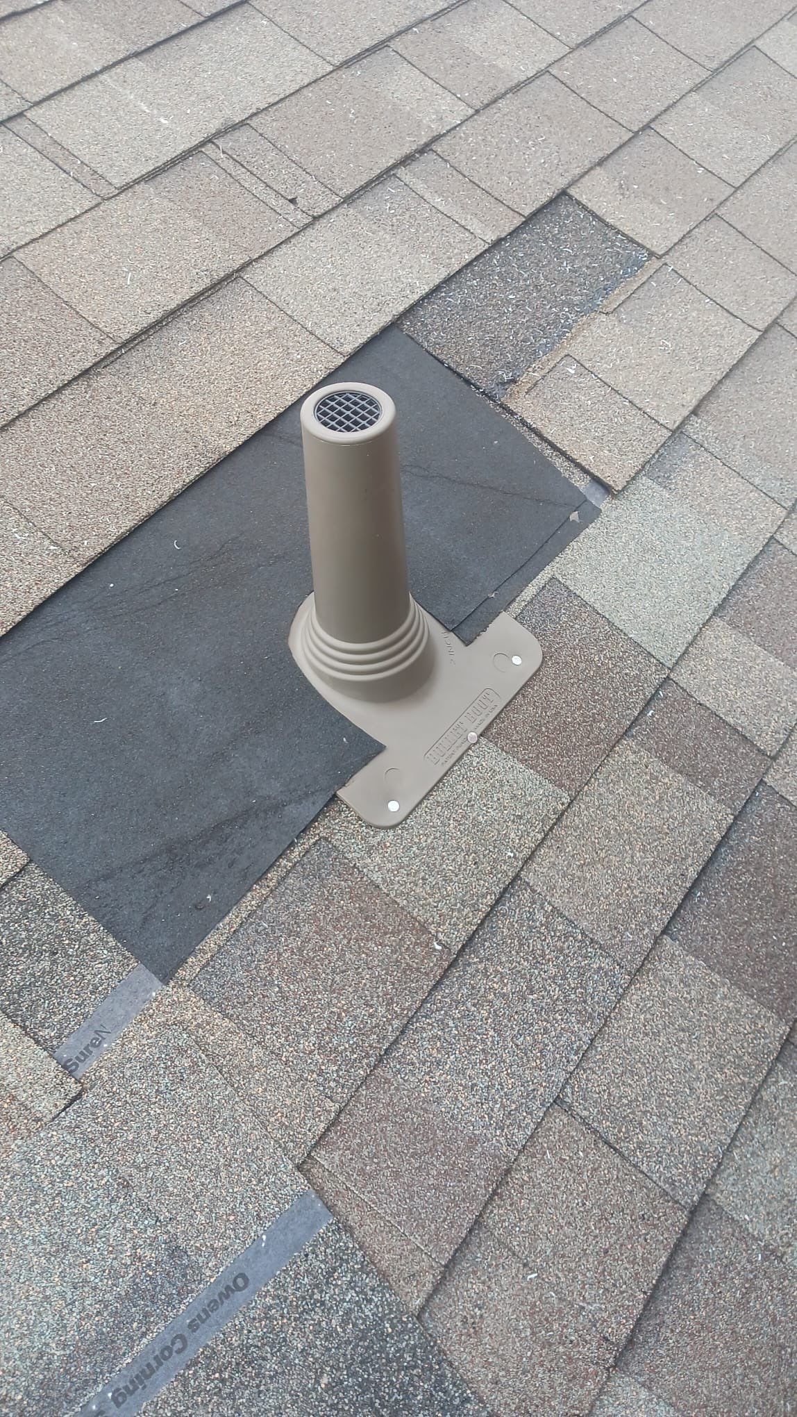 Hail Damage using Owen's Corning Duration (Lifetime) Shingles by Roof Repair Company