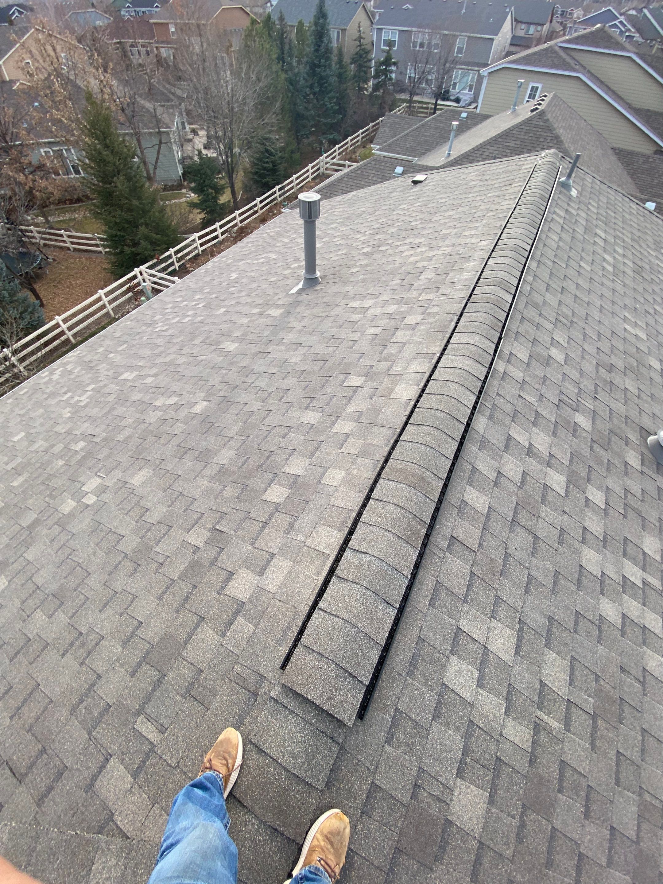 Resdiental Hail Damage Roof Replacement using Atlas Pinnacle Class 4 Impact Resistant "Weathered Wood" color by Black Belt Roofing