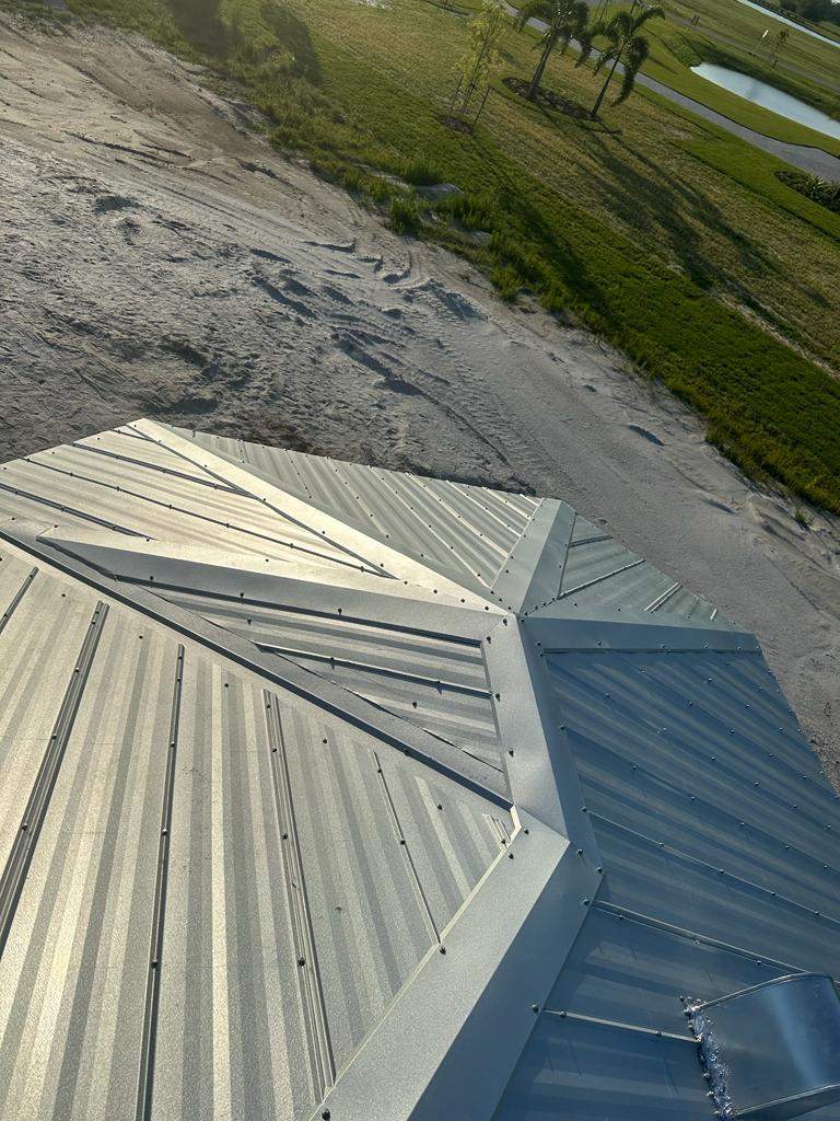24ga 5V Crimp Mill Finish  by Total Roofing System The Metal Roof Experts