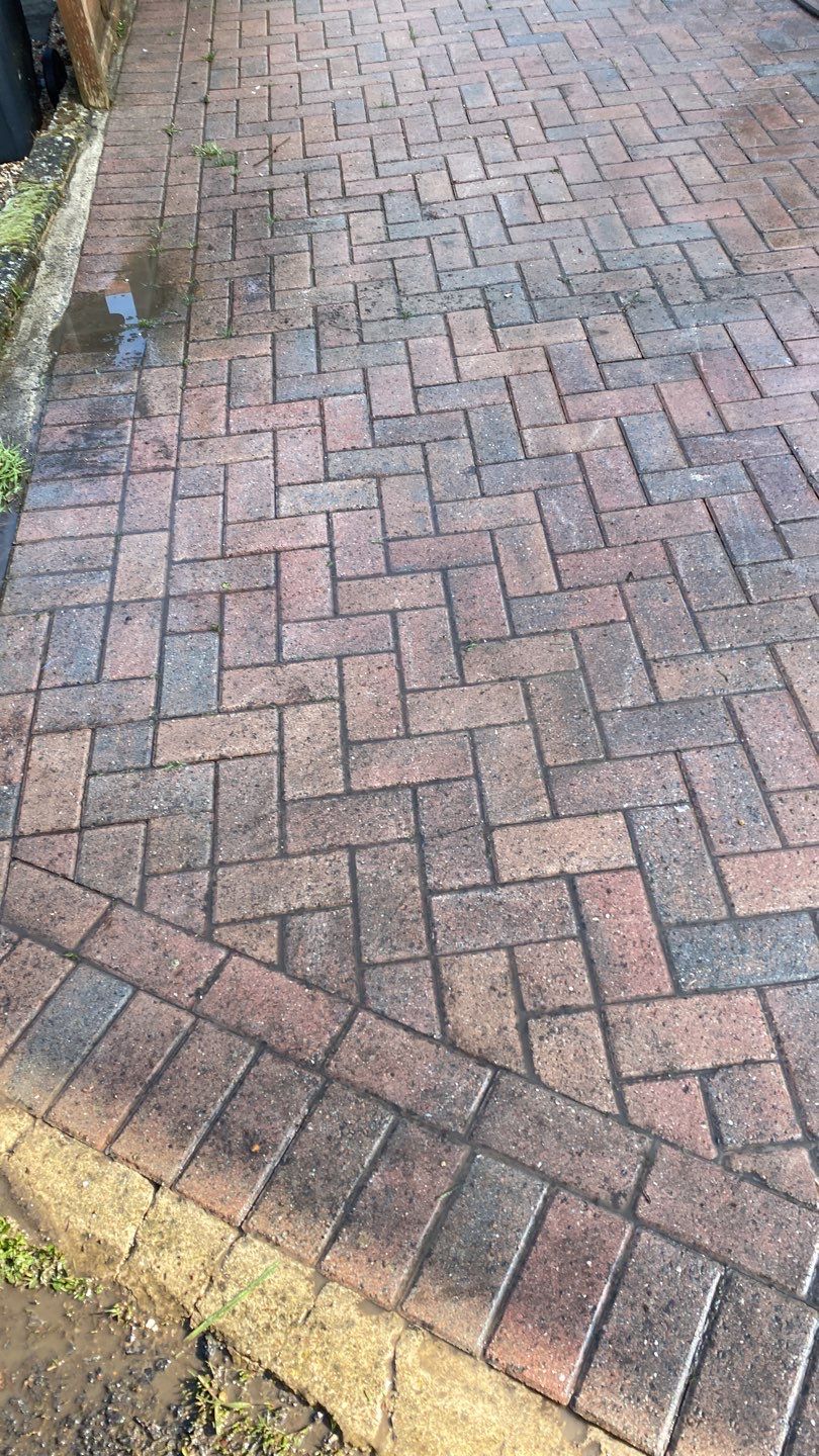 Driveway And Patio Clean using honda 21 ltr/min by Ges Exterior Cleaning ltd