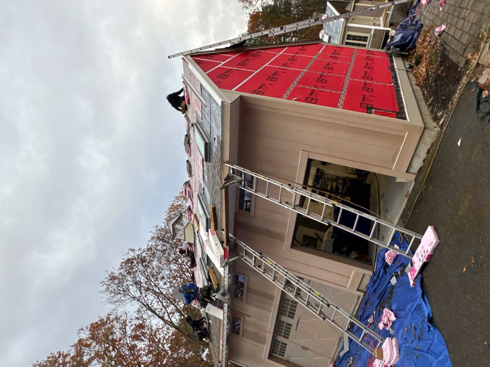 Complete House & Barn Roof with 13 Skylight Reflashing + EPDM Repairs by Mighty Dog Roofing of Greater Middlesex County