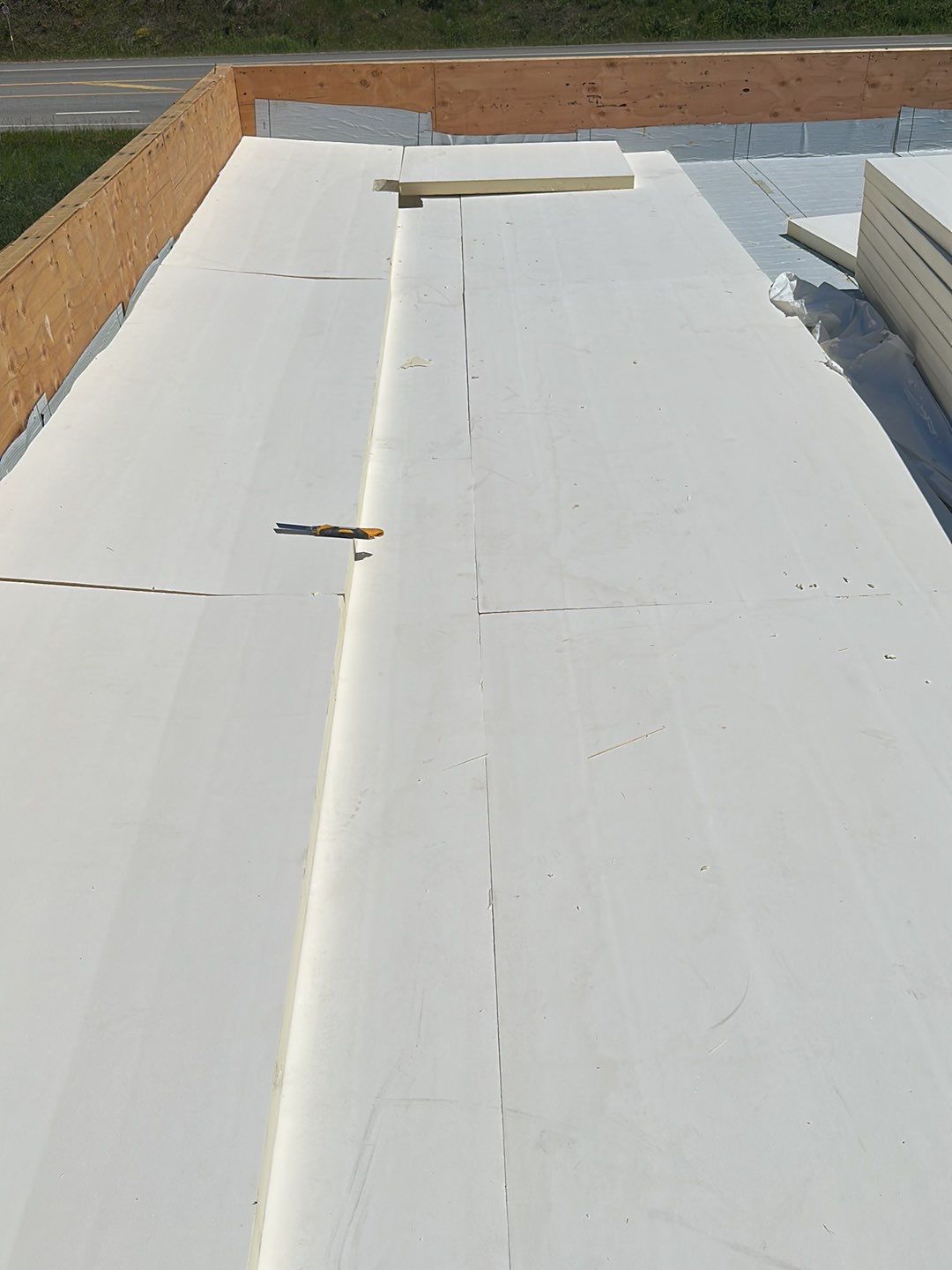 Commercial Roofing Installation using IKO 2ply sbs  by Top Notch Roofing Inc