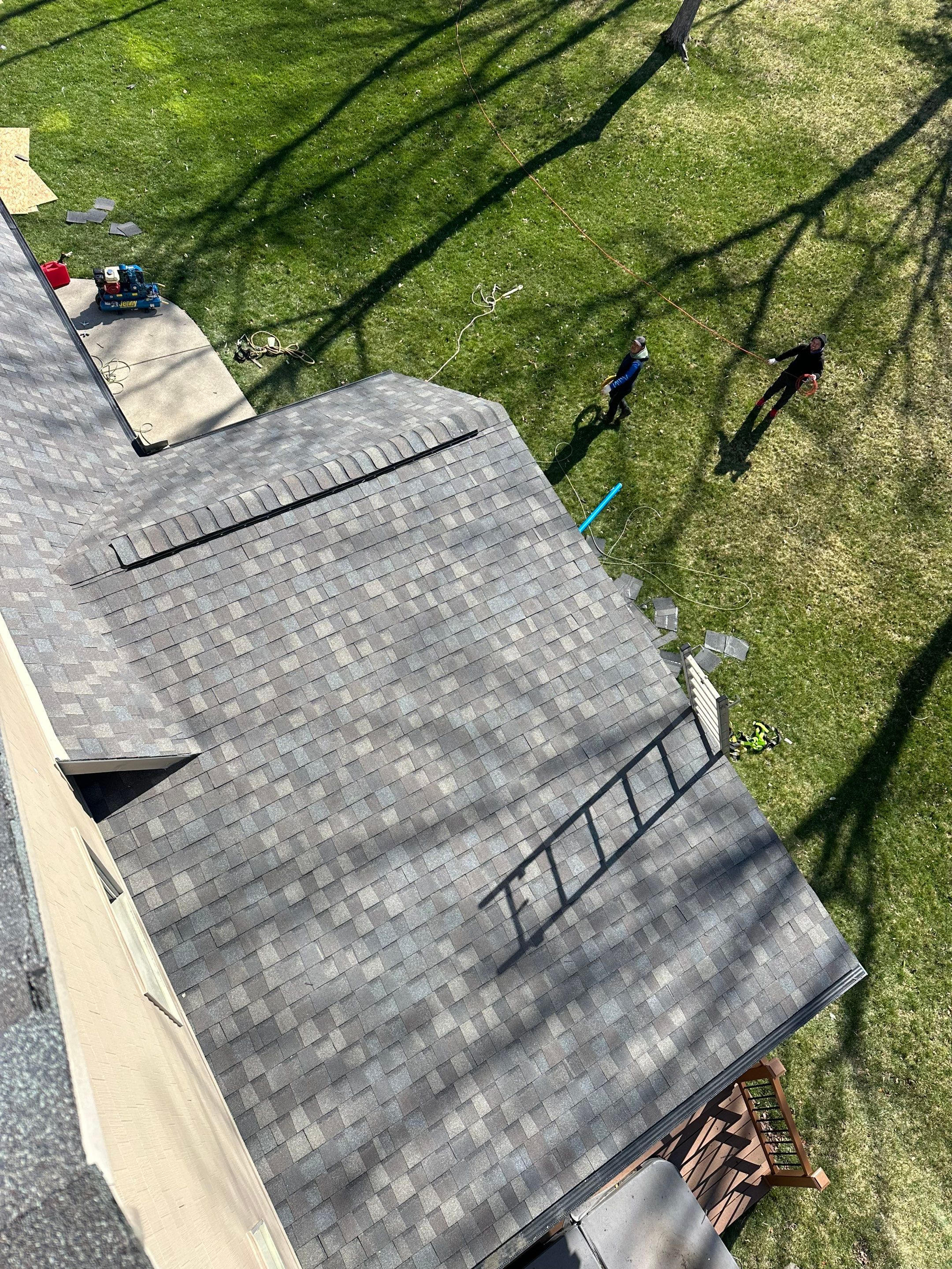 Residential Roofing Installation using certainteed Landmark Shingles by Fahey Roofing + Contracting