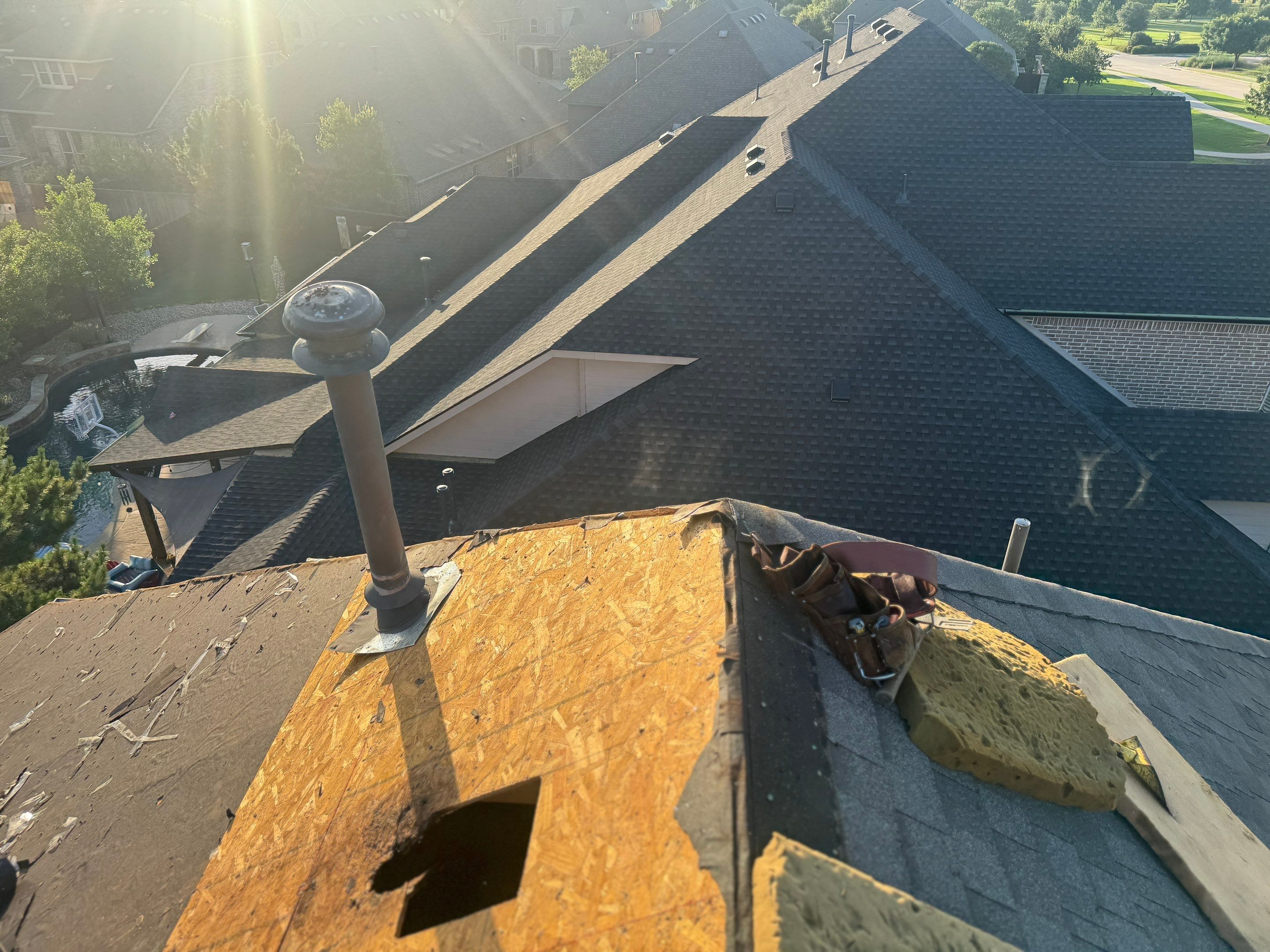 Inspection Wind damages and ceiling leaks McKinney, TX by NIMBUS GENERAL CONTRACTORS, LLC