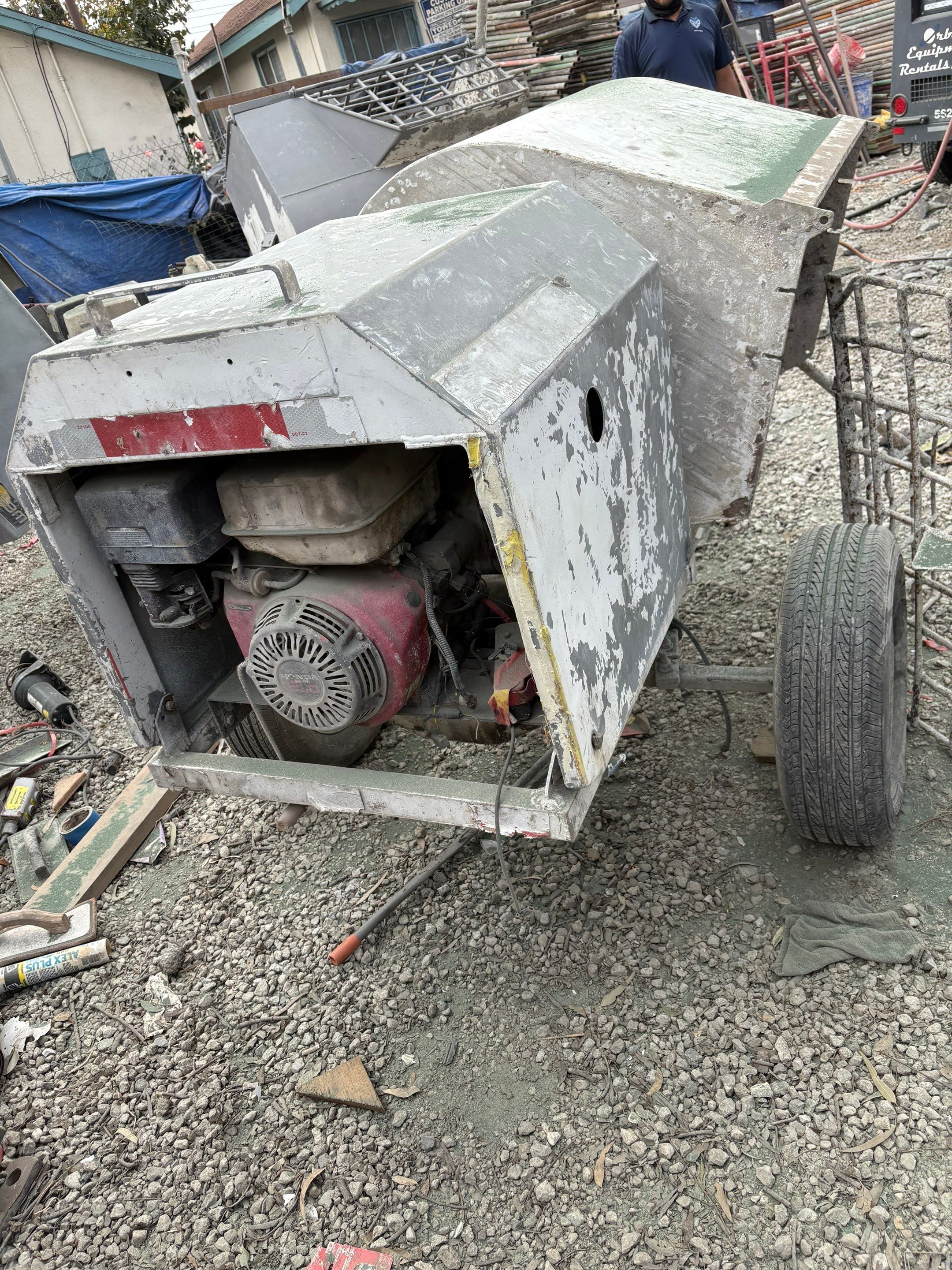 Sandblasting Paint Off Steel Machines In Portland, CA by La Power Washing Inc