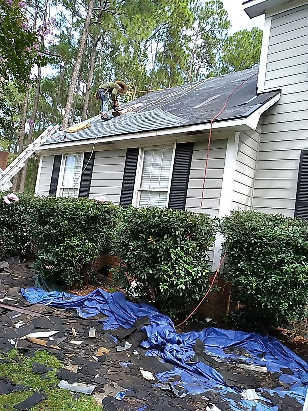 Residential Roofing and Porch Rebuild using Owens Corning Duration Shingles by Indigo State Roofing