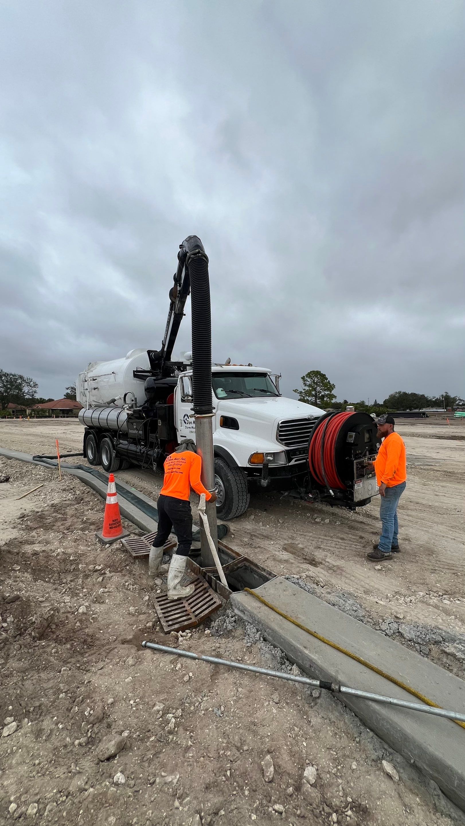 New Construction Sewer System and Stormwater System Cleaning by APS Power & Water
