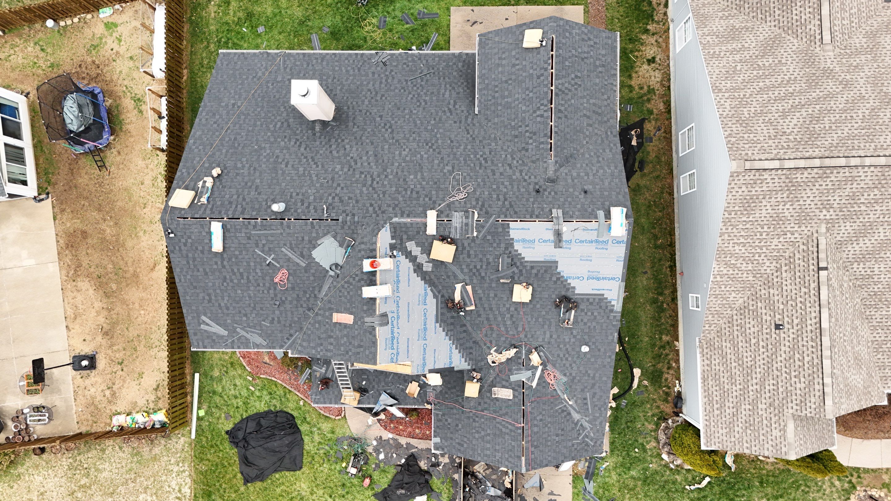 Charcoal Black Re-Roof by Royal House LLC