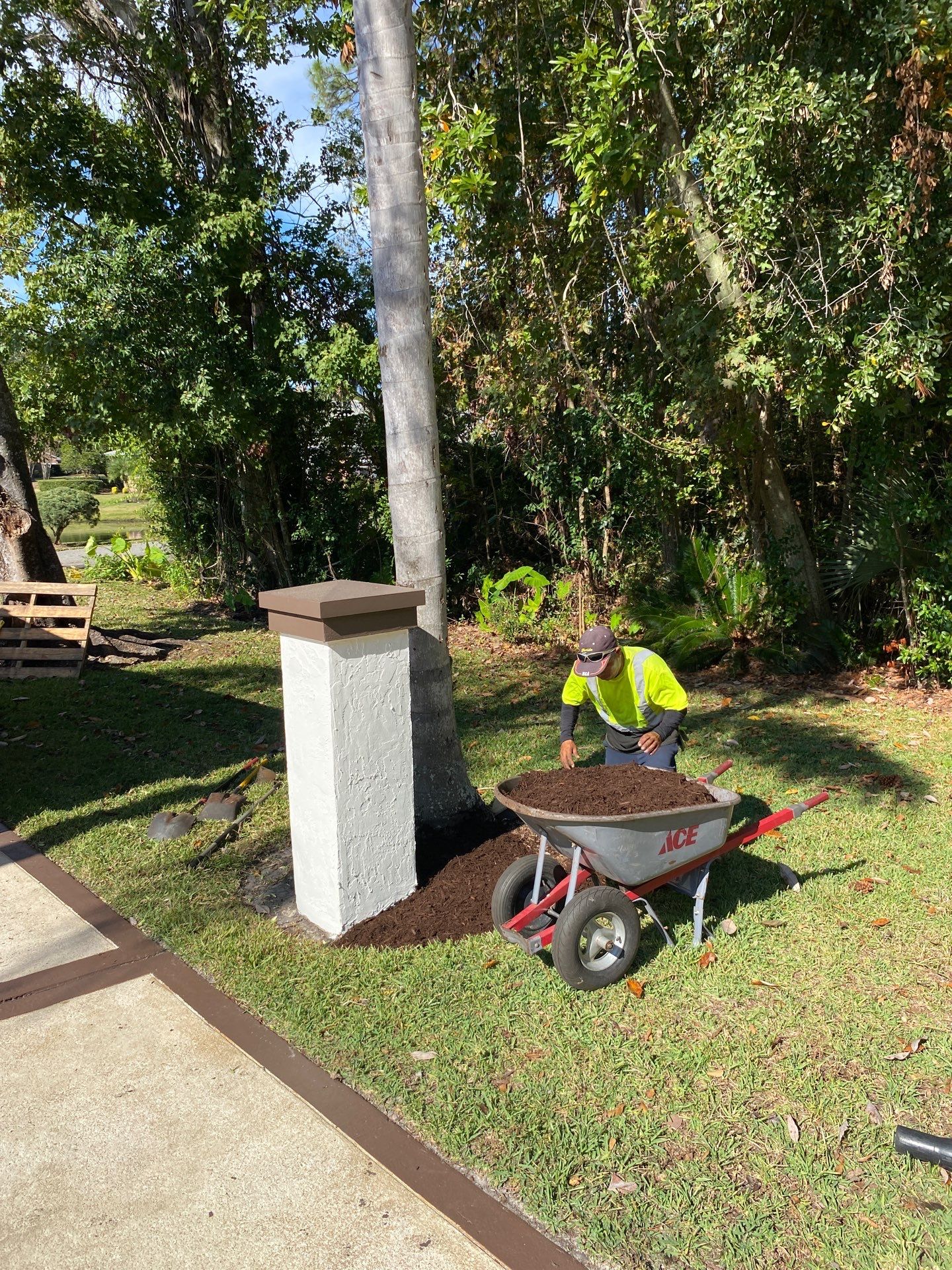 Deerwood Residence | Sod Repair & Mulch Installation  by ProGreen Services