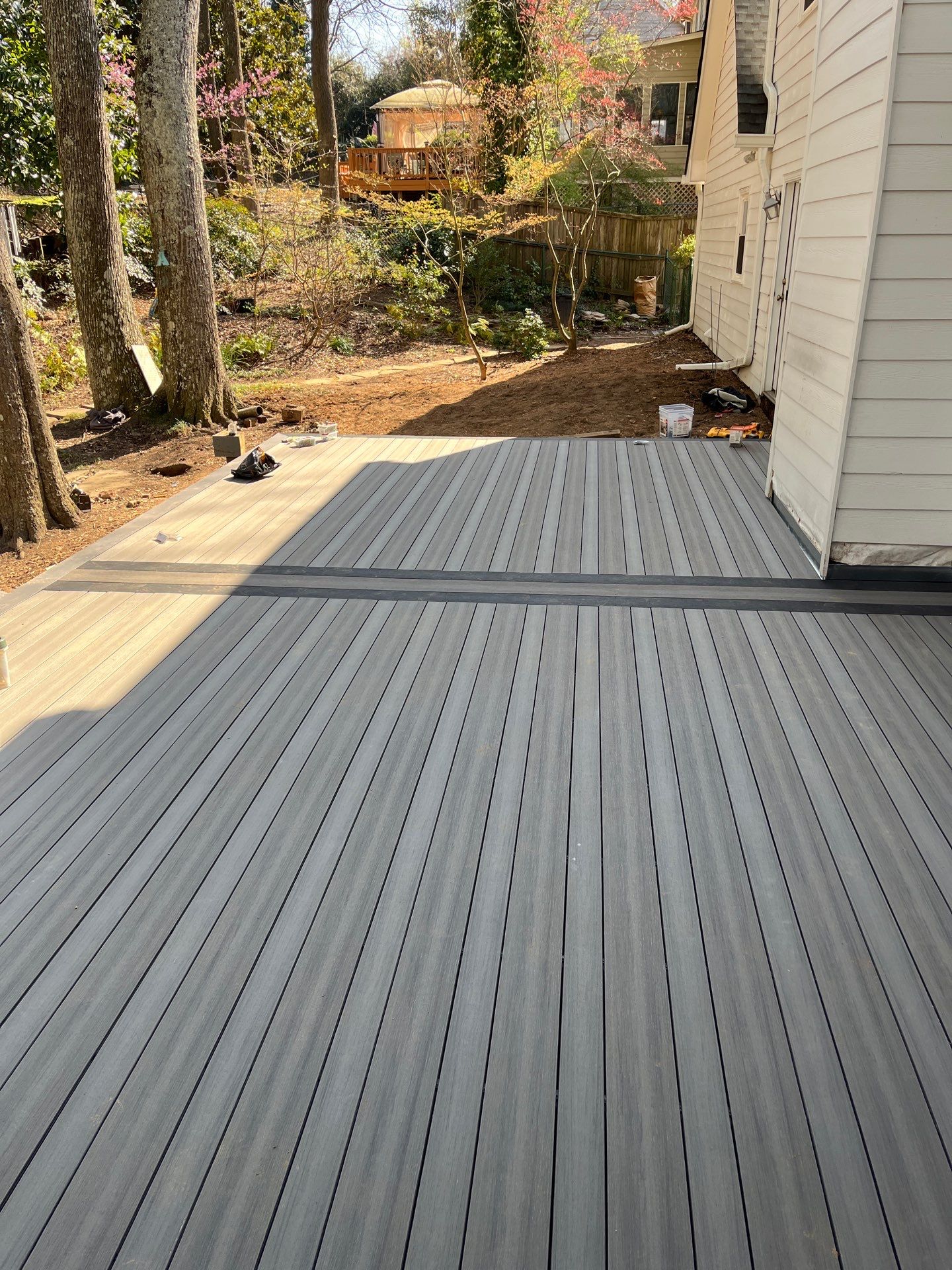 Deck Resurface using Deckorators Voyage Series and ALX Contemporary Cable Railing by Nelson Exteriors 