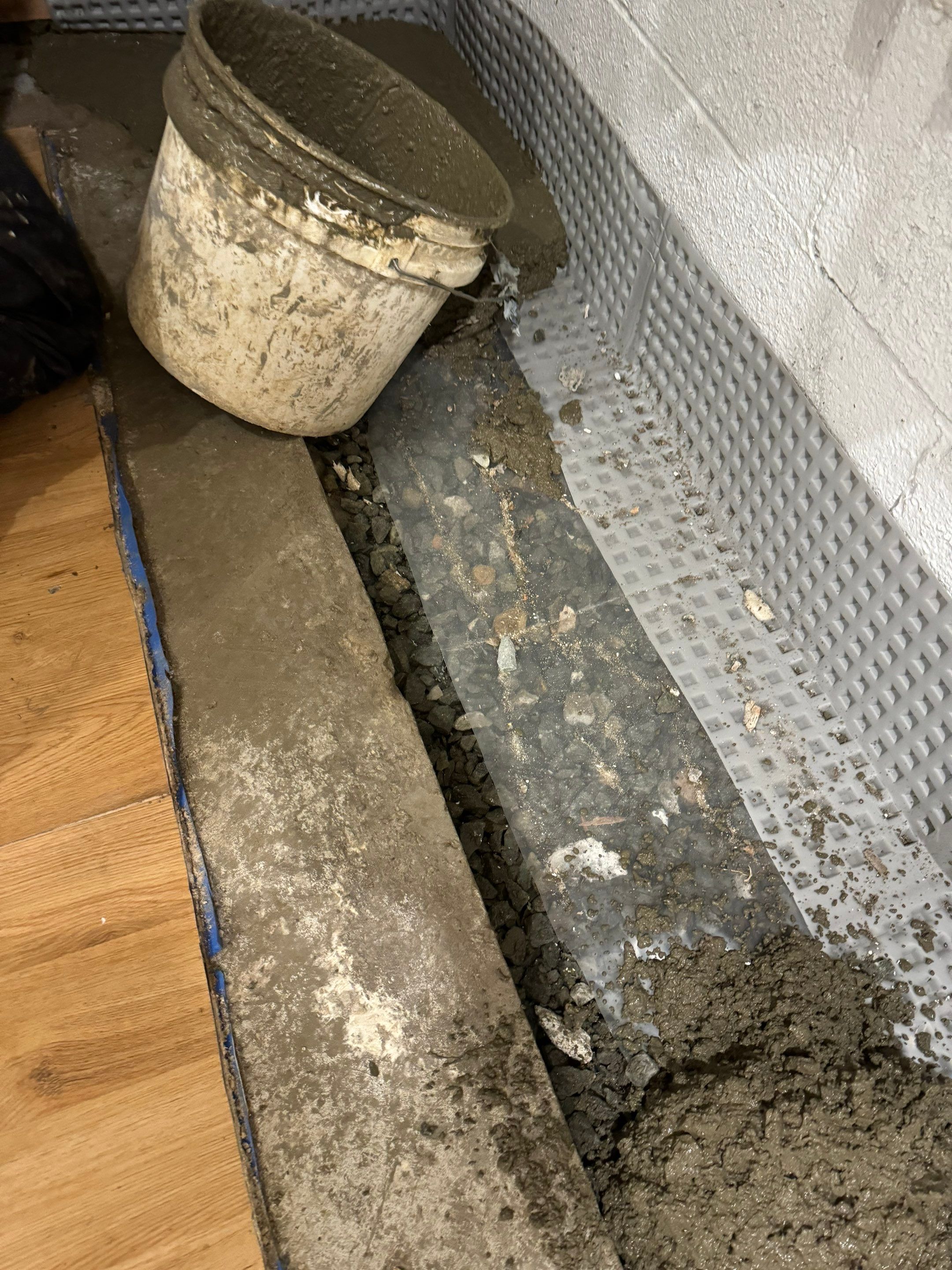 Interior French Drain & Wall Vapor Barrier Boonton NJ by Pure Service Pro, LLC 