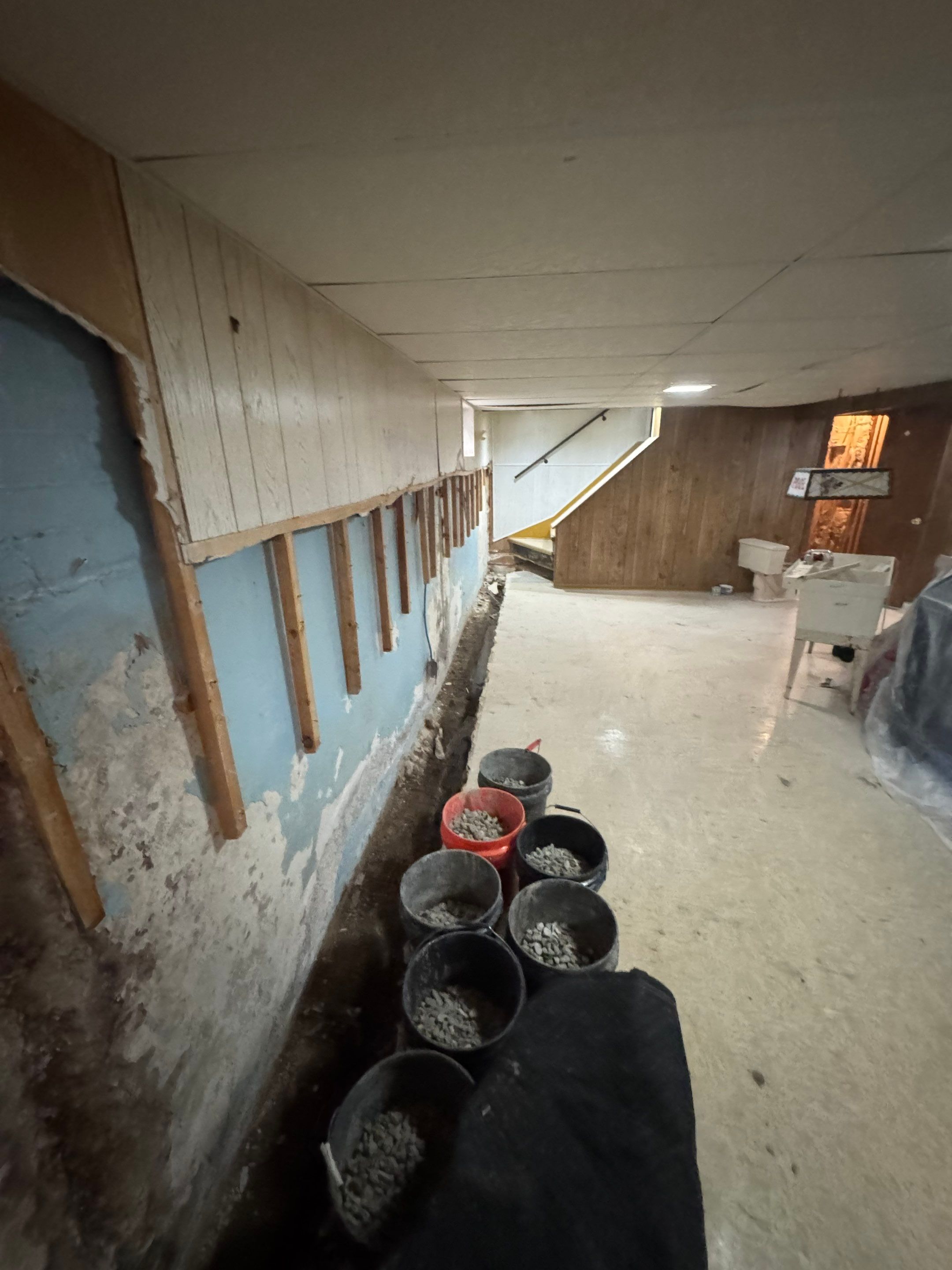 Interior Drain Tile System- Chicago by Area Wide Waterproofing